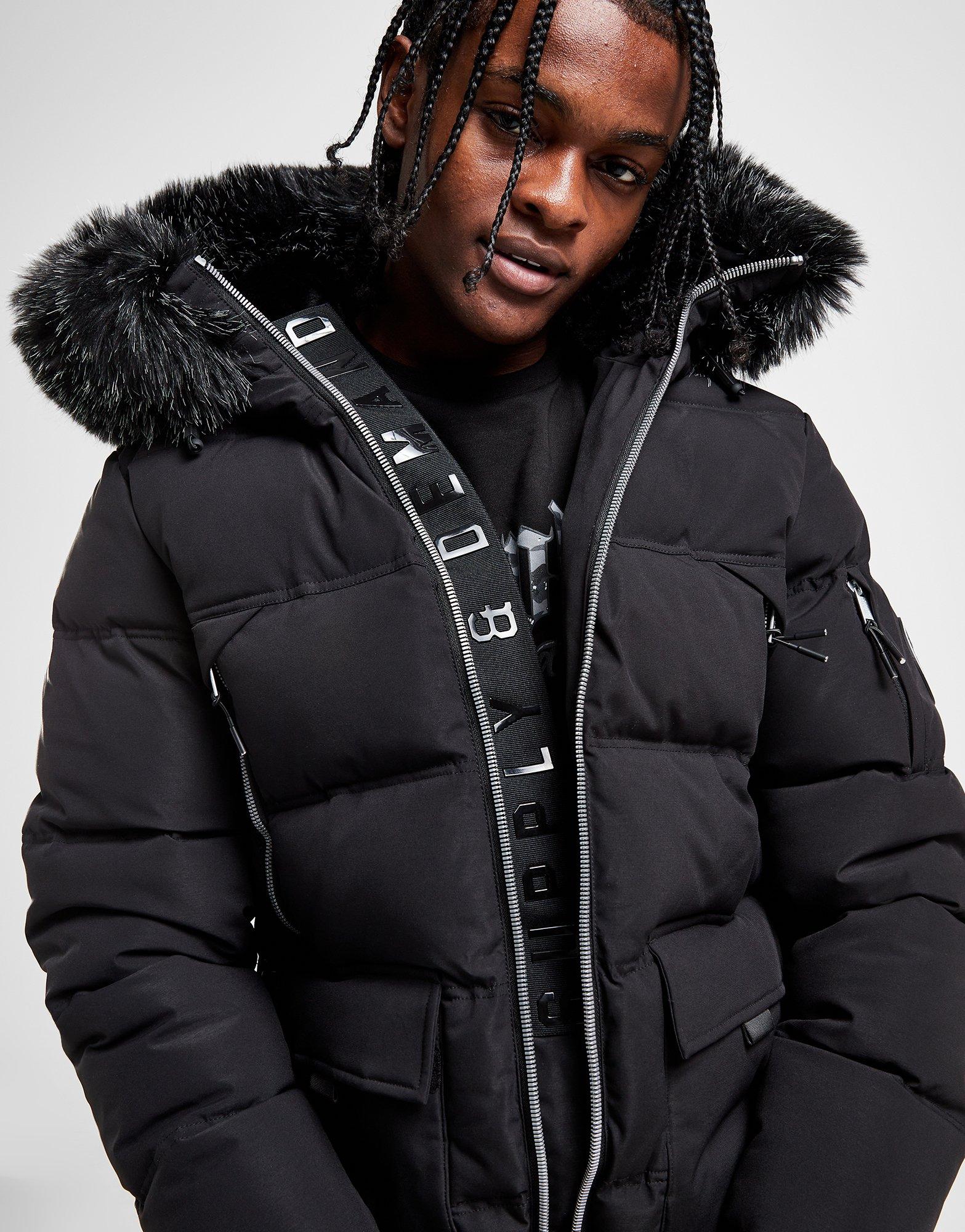 Black Supply & Demand Taymore Short Parka Jacket - JD Sports Global