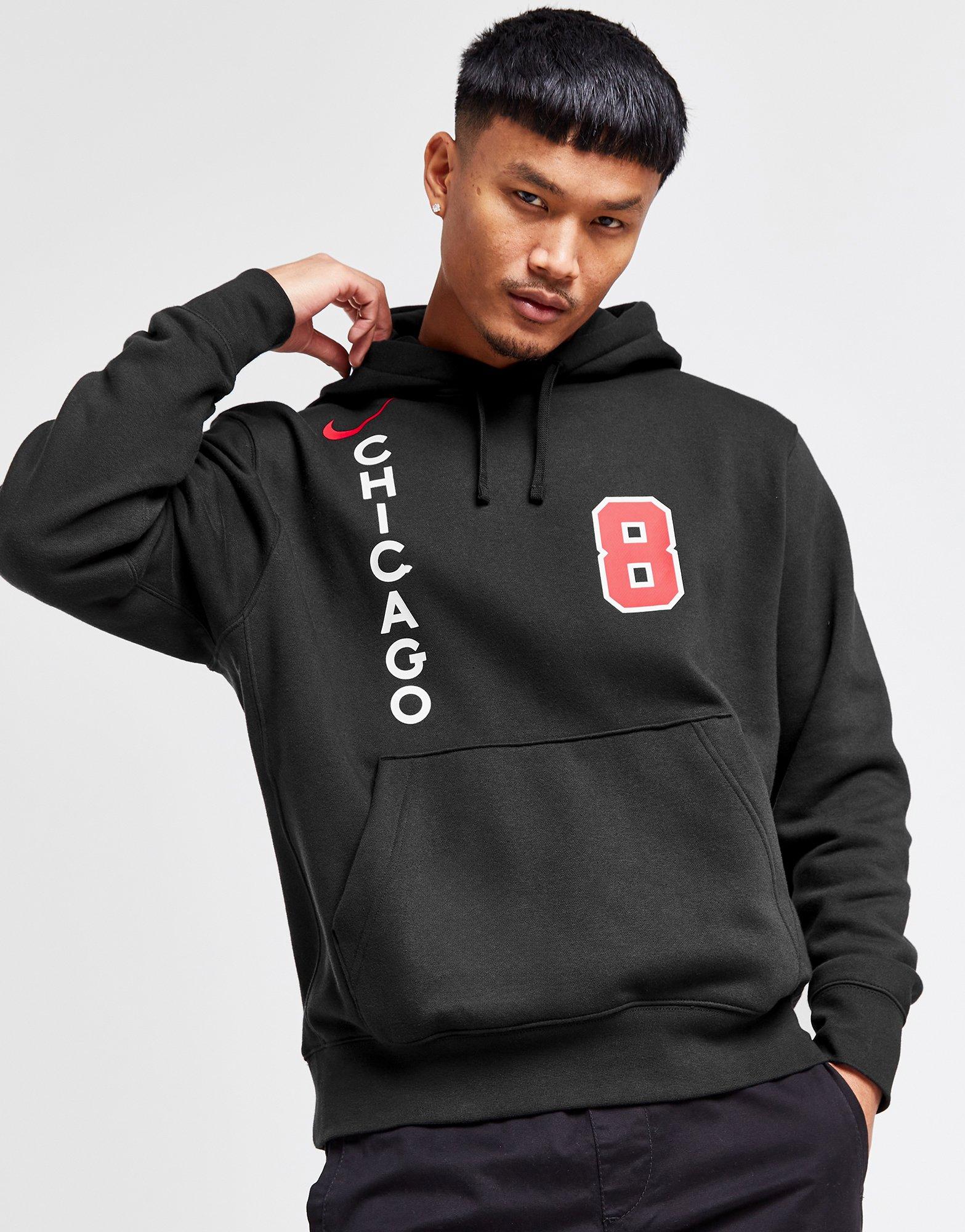 Black Nike NBA Chicago Bulls Lavine #8 Pullover Hoodie - JD Sports