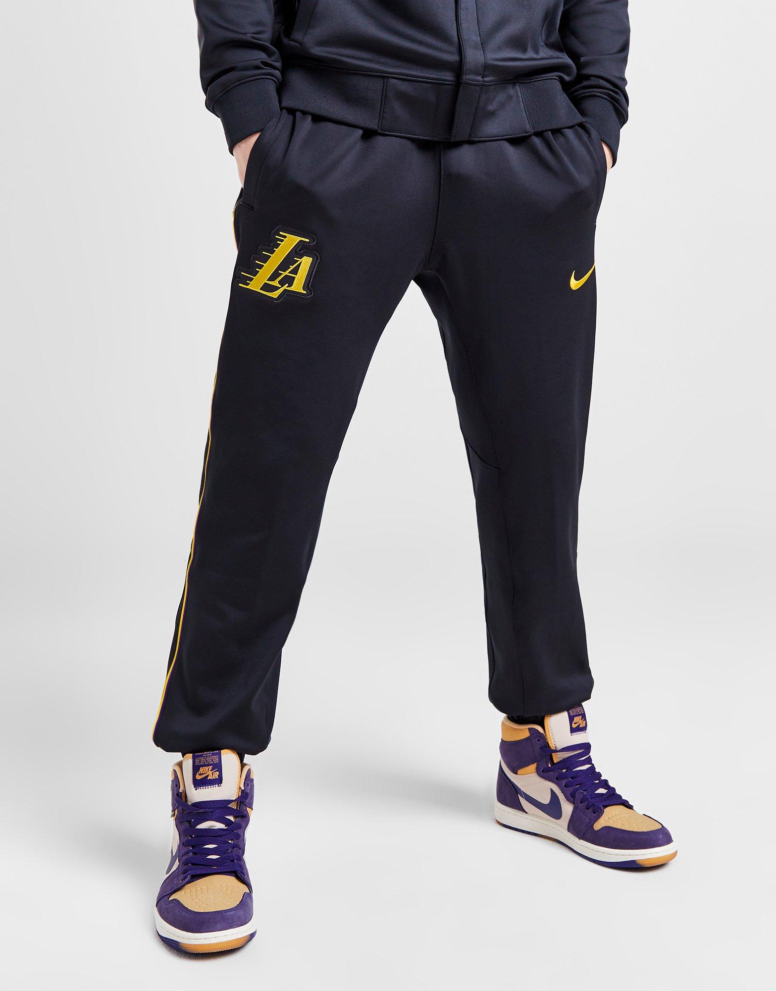 Black Nike NBA Los Angeles Lakers Showtime Pants