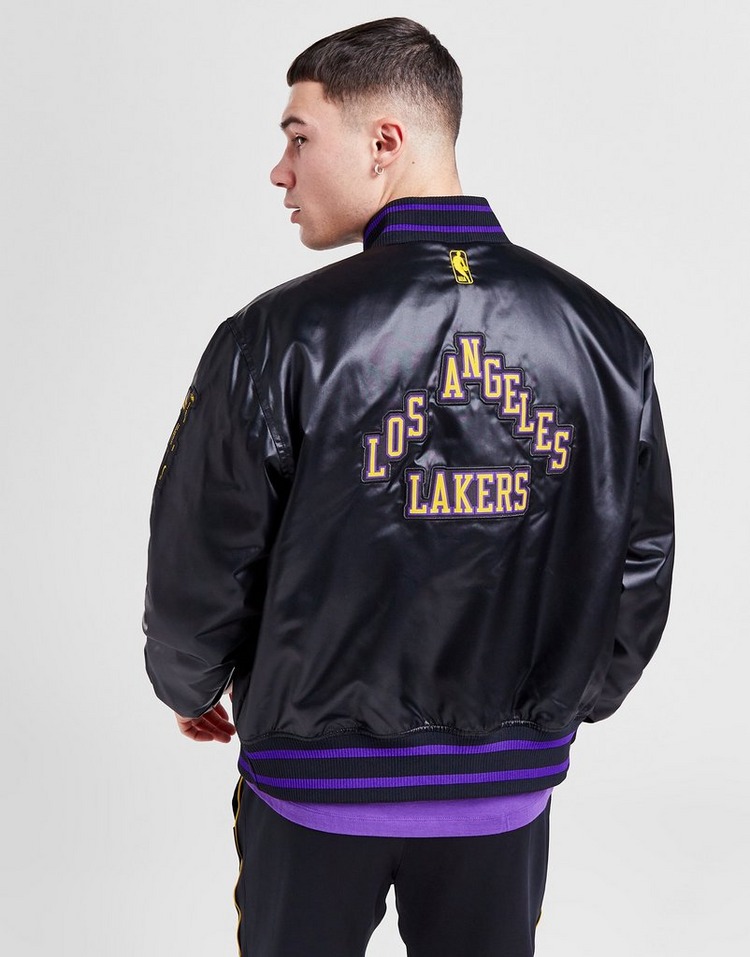 Black Nike NBA LA Lakers City Edition Jacket | JD Sports UK