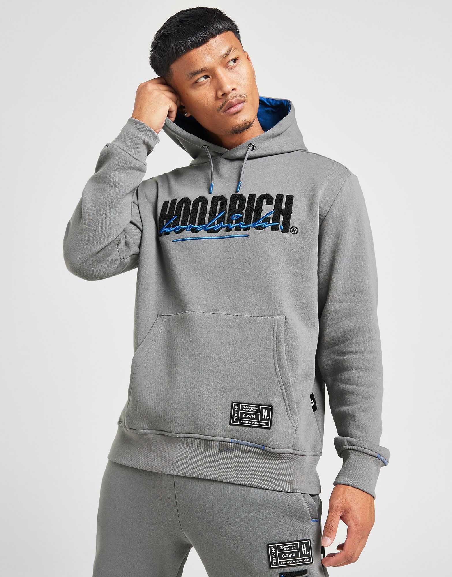 Grey Hoodrich Blend Hoodie | JD Sports UK