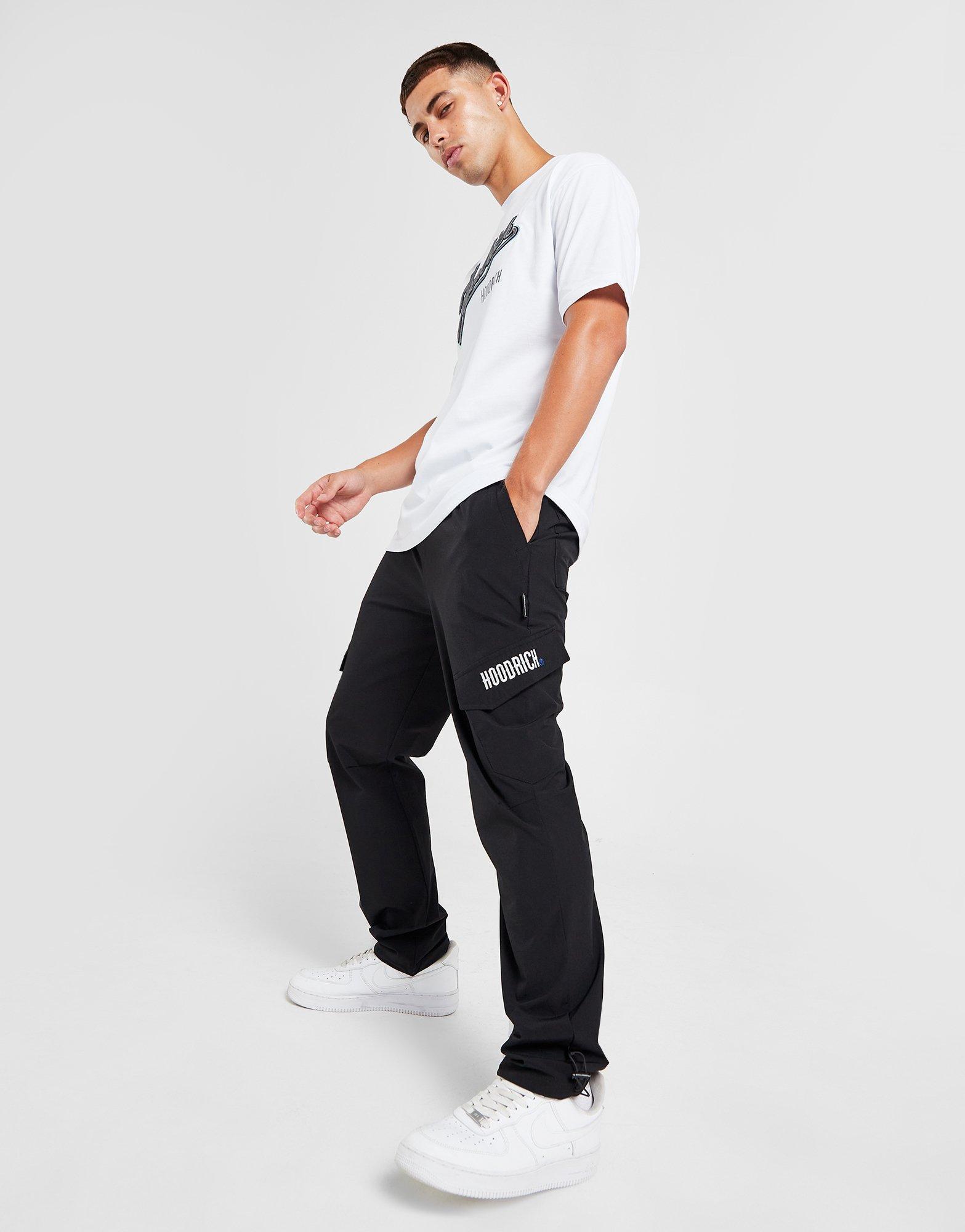 Black Hoodrich Disrict Cargo Track Pants