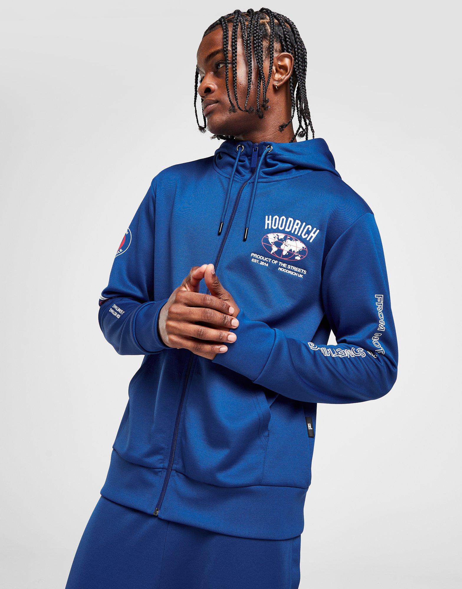 Blue Hoodrich OG Mark Poly Full Zip Hoodie - JD Sports
