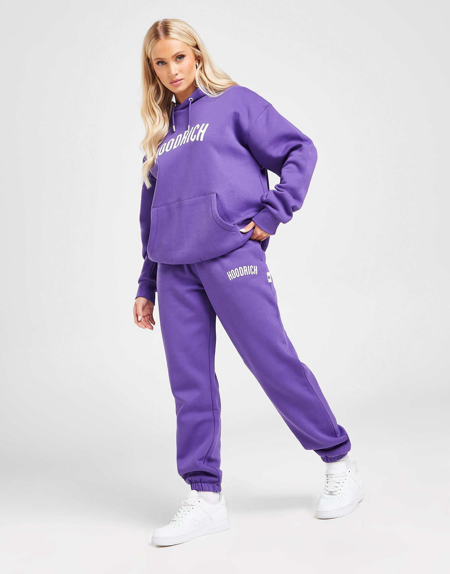 Reebok velour cropped sweat in lilac