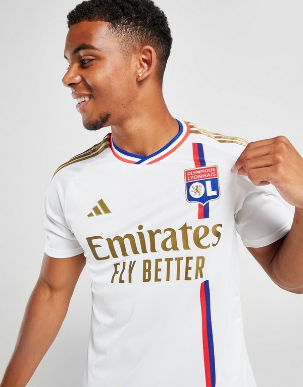 ADIDAS Emirates Fly Better Soccer Football Jersey Shirt Maillot Sz Lg White