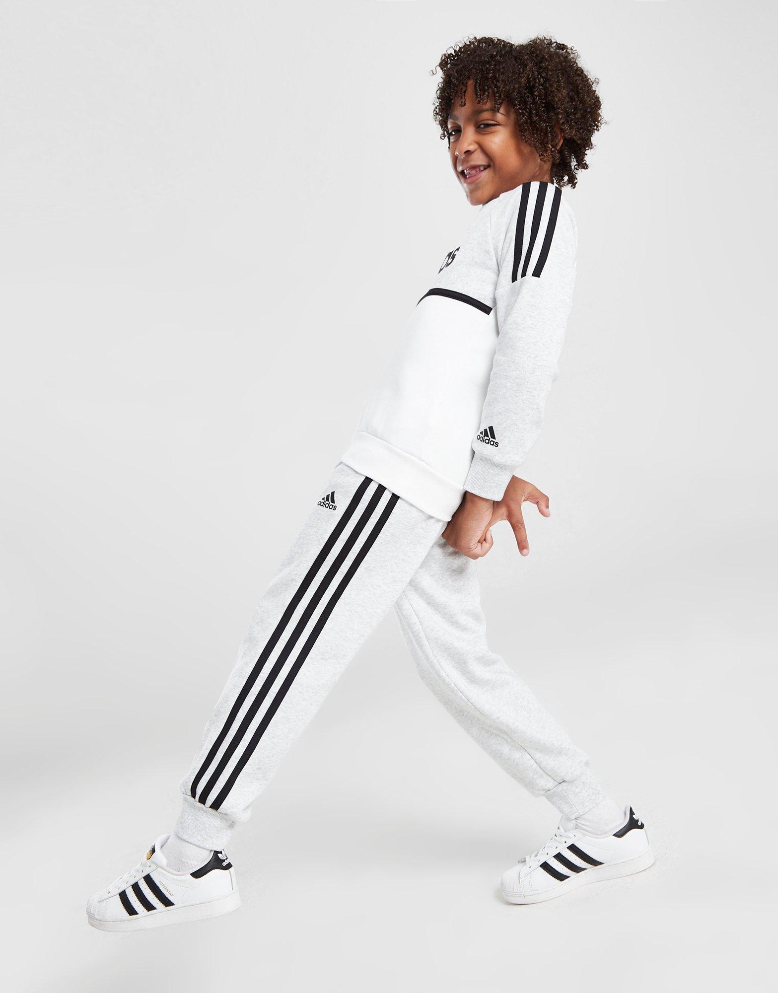 adidas Ensemble de survêtement Colour Block Enfant Gris- JD Sports France