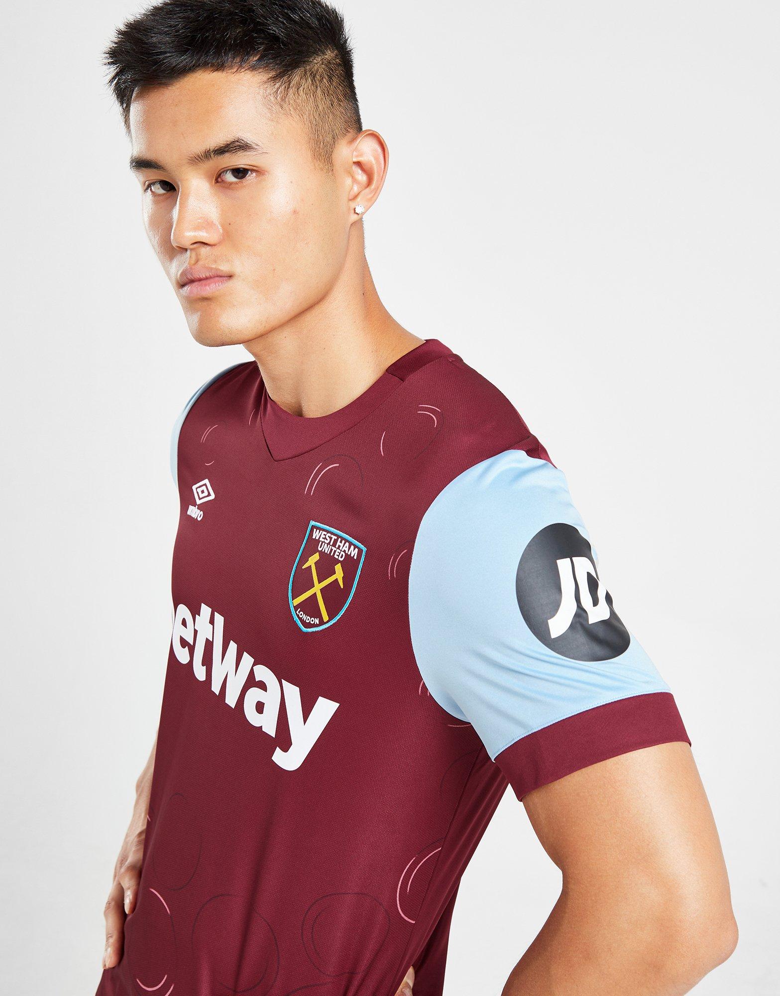 Red Umbro West Ham United FC 2023/24 Home Shirt