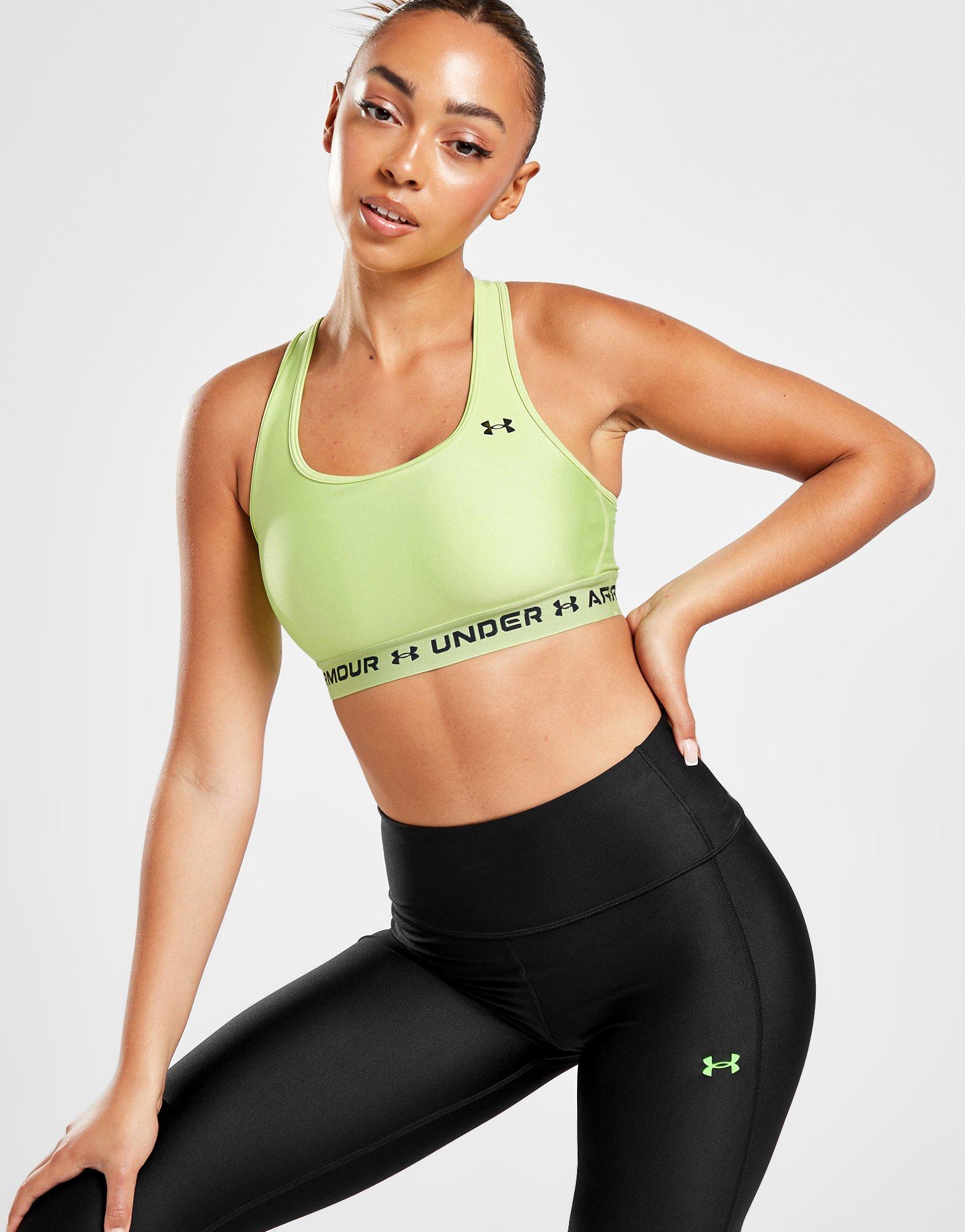 Black Under Armour HeatGear Logo Band Sports Bra