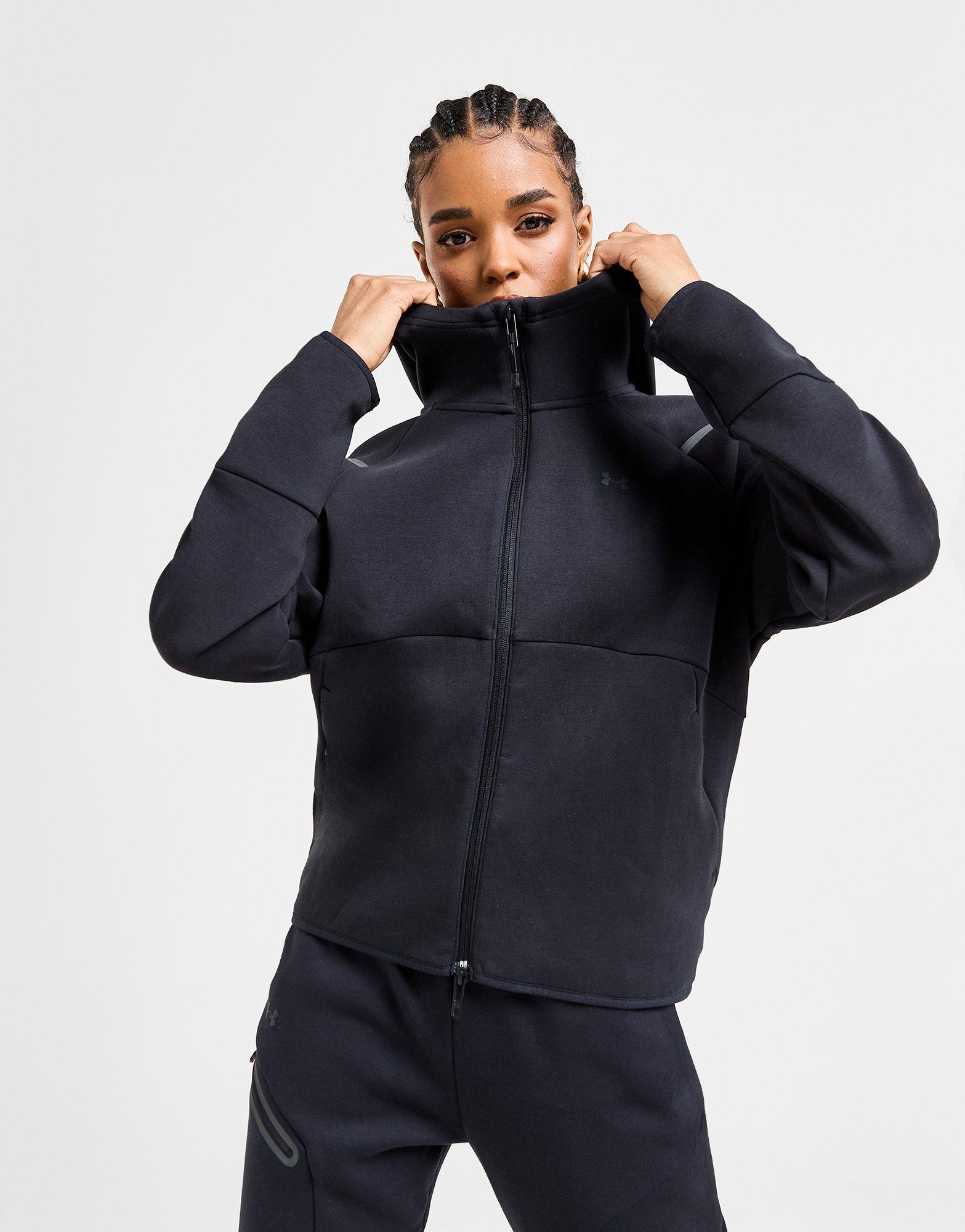 Black Under Armour Unstoppable Fleece Full Zip Hoodie - JD Sports