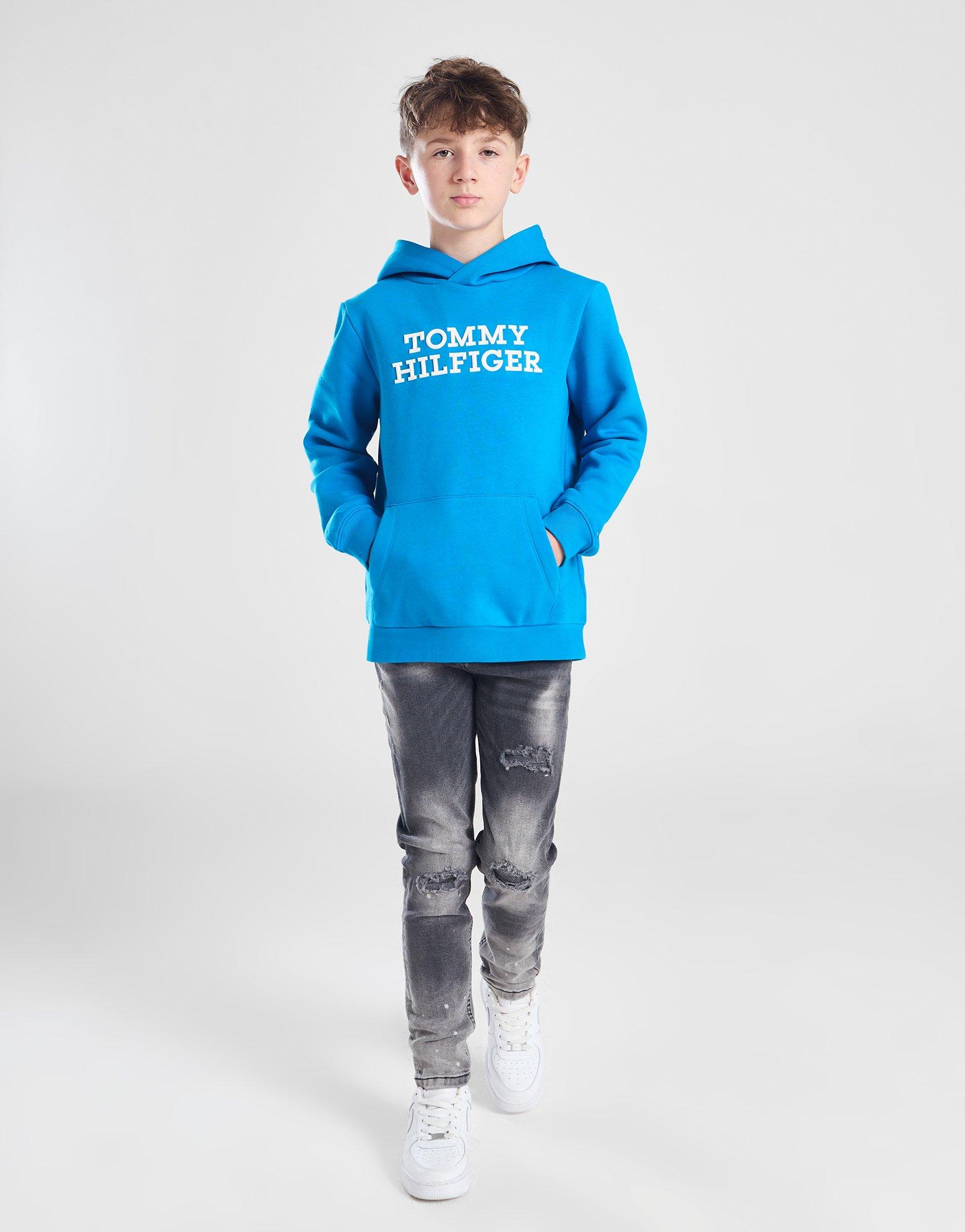 Tommy Hilfiger Raised Logo Hoodie Junior