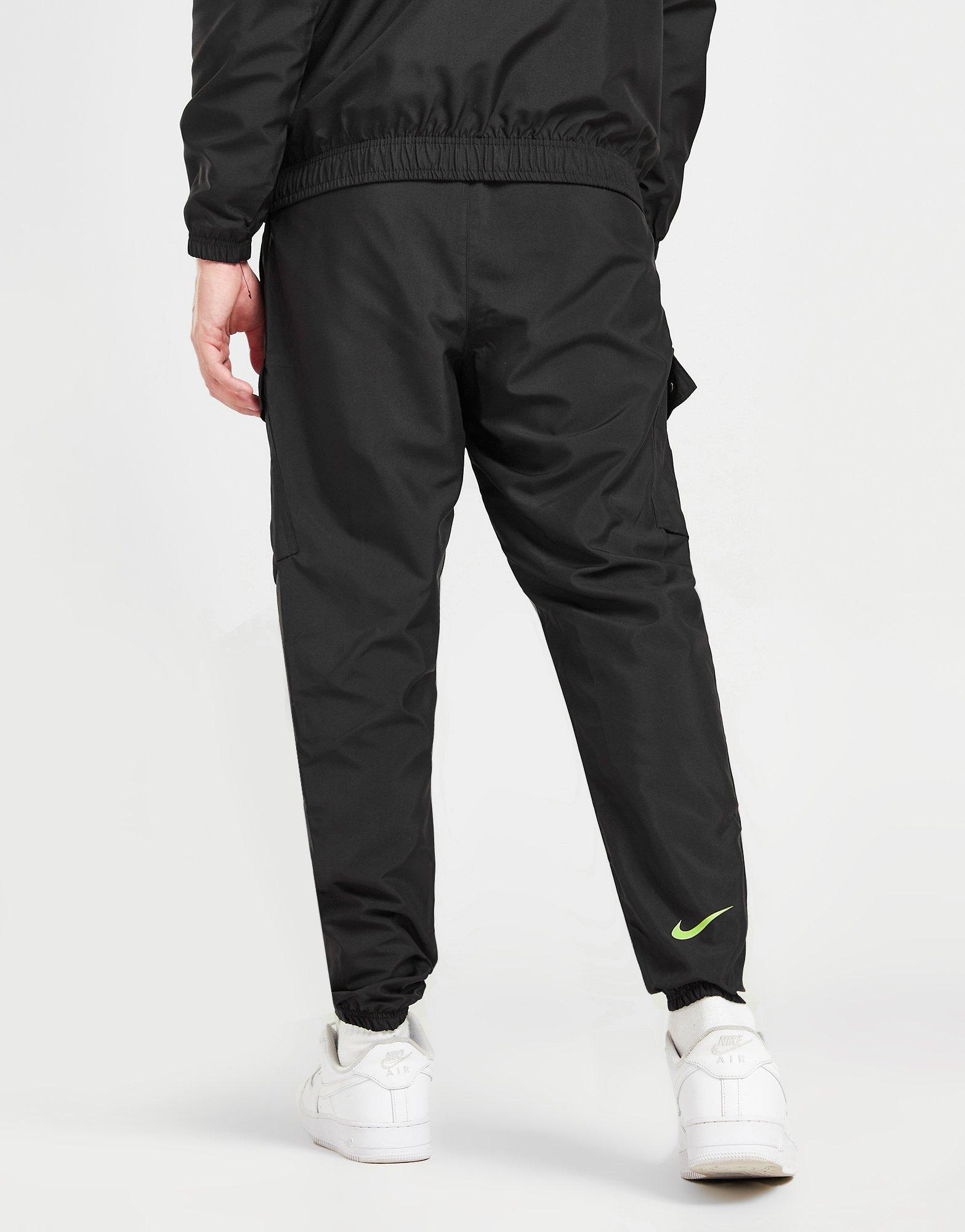 Nike Running Swoosh track pants in black