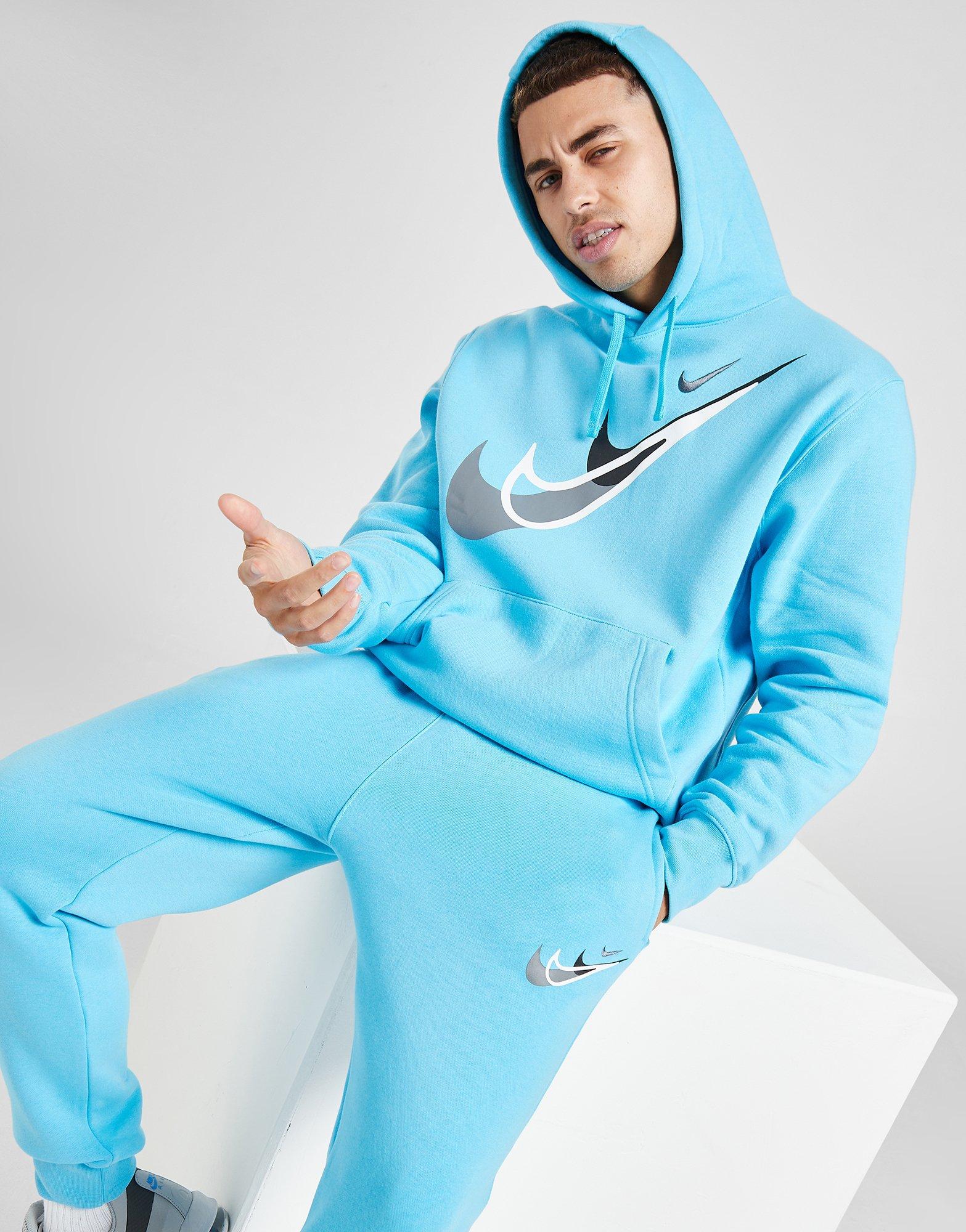 Blue Nike Swoosh Hoodie JD Sports Malaysia