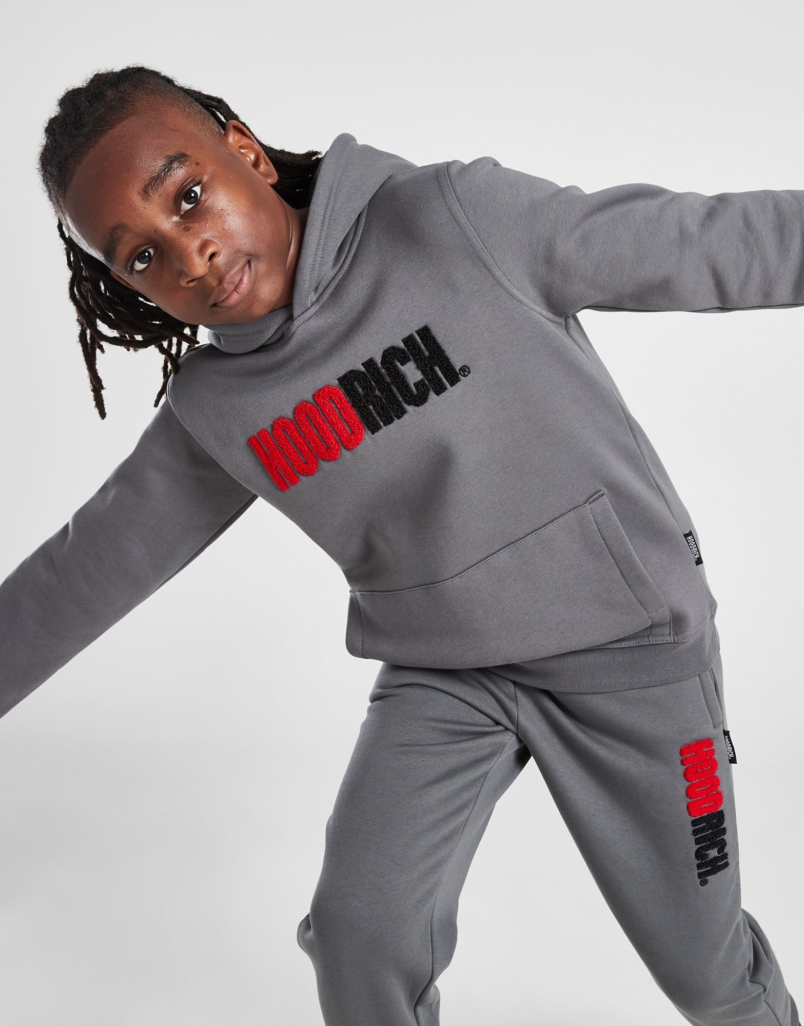 Grey Hoodrich Tone Overhead Hoodie Junior JD Sports Global