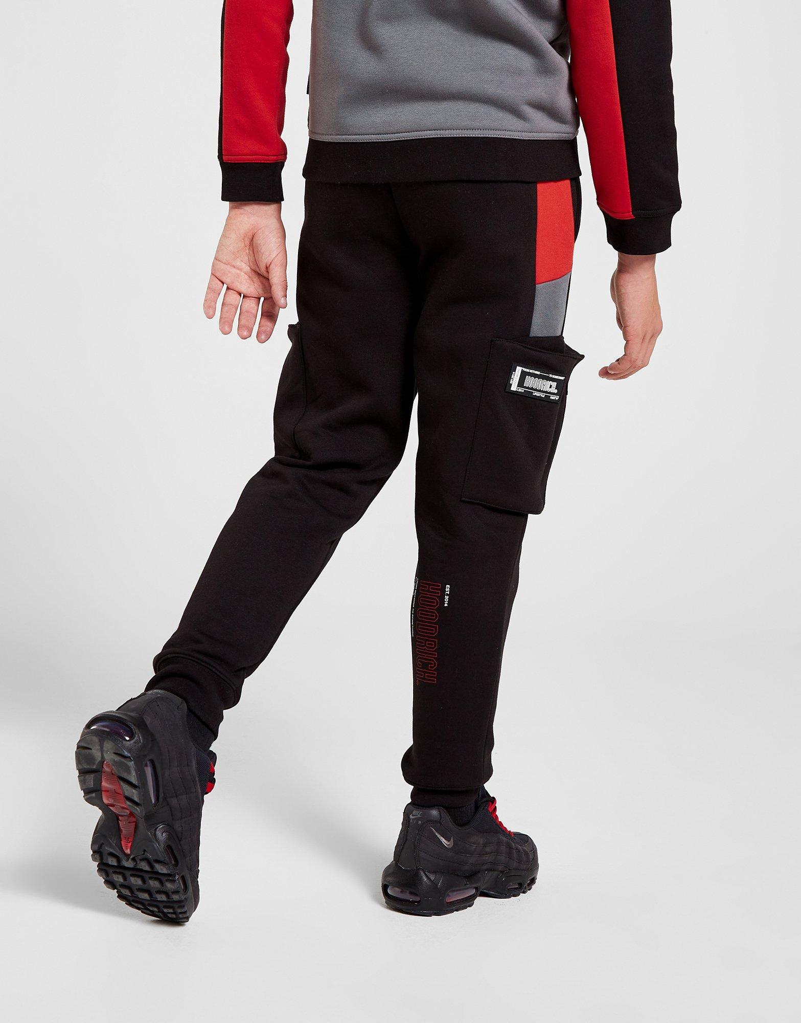 Cargo Joggers - Red & Black