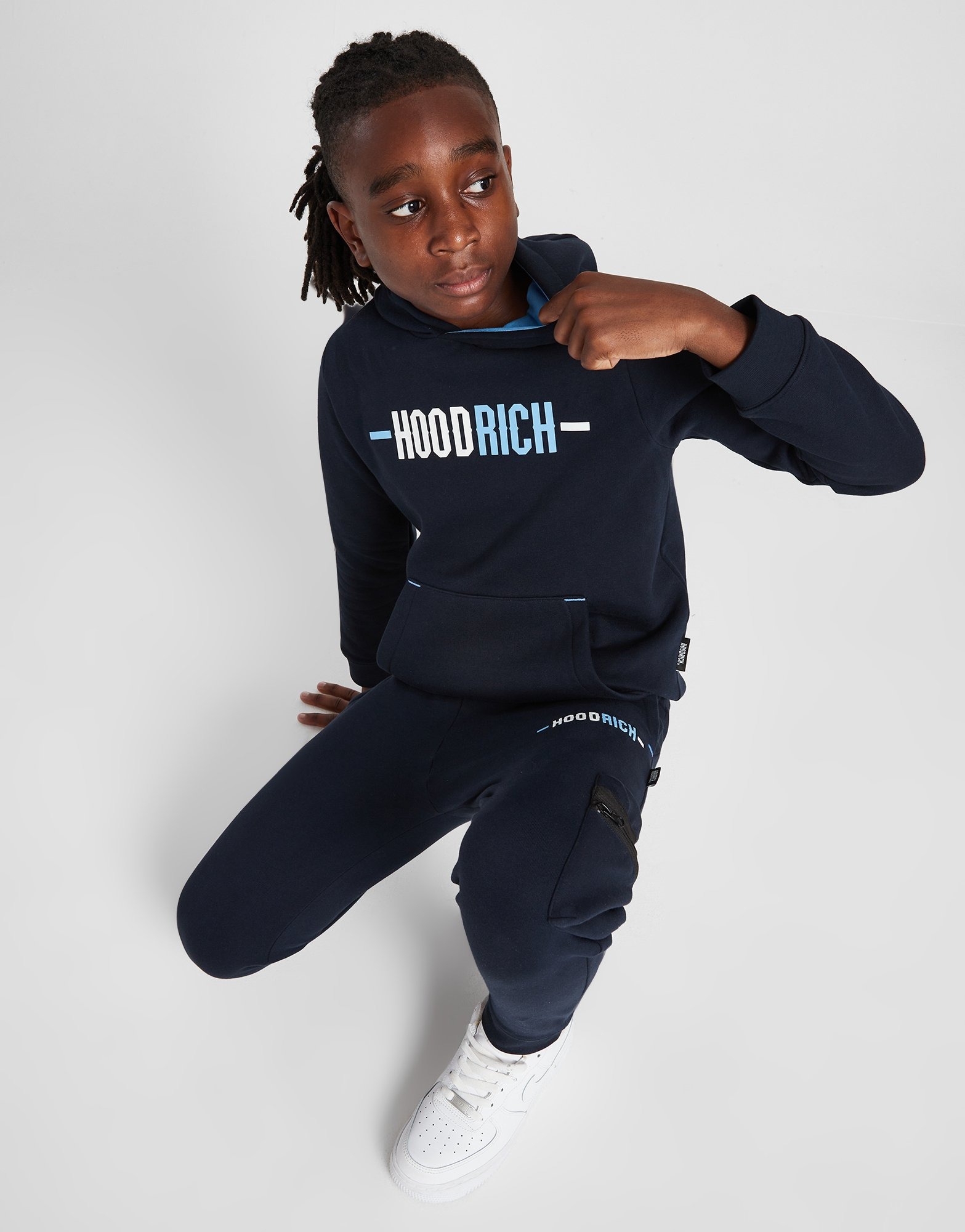 Blue Hoodrich Deflect Overhead Hoodie Junior - JD Sports Global