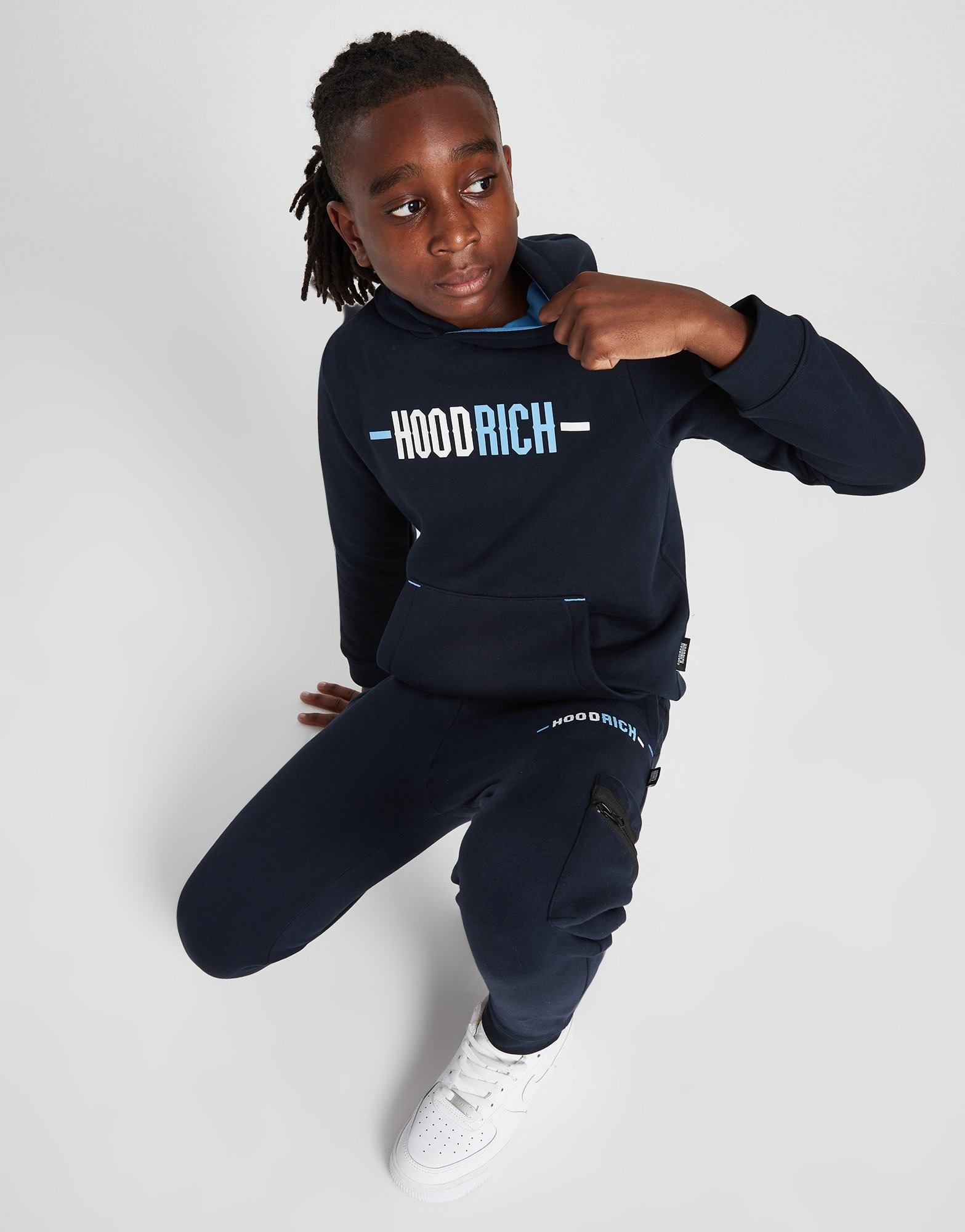 Blue Hoodrich Deflect Overhead Hoodie Junior | JD Sports UK