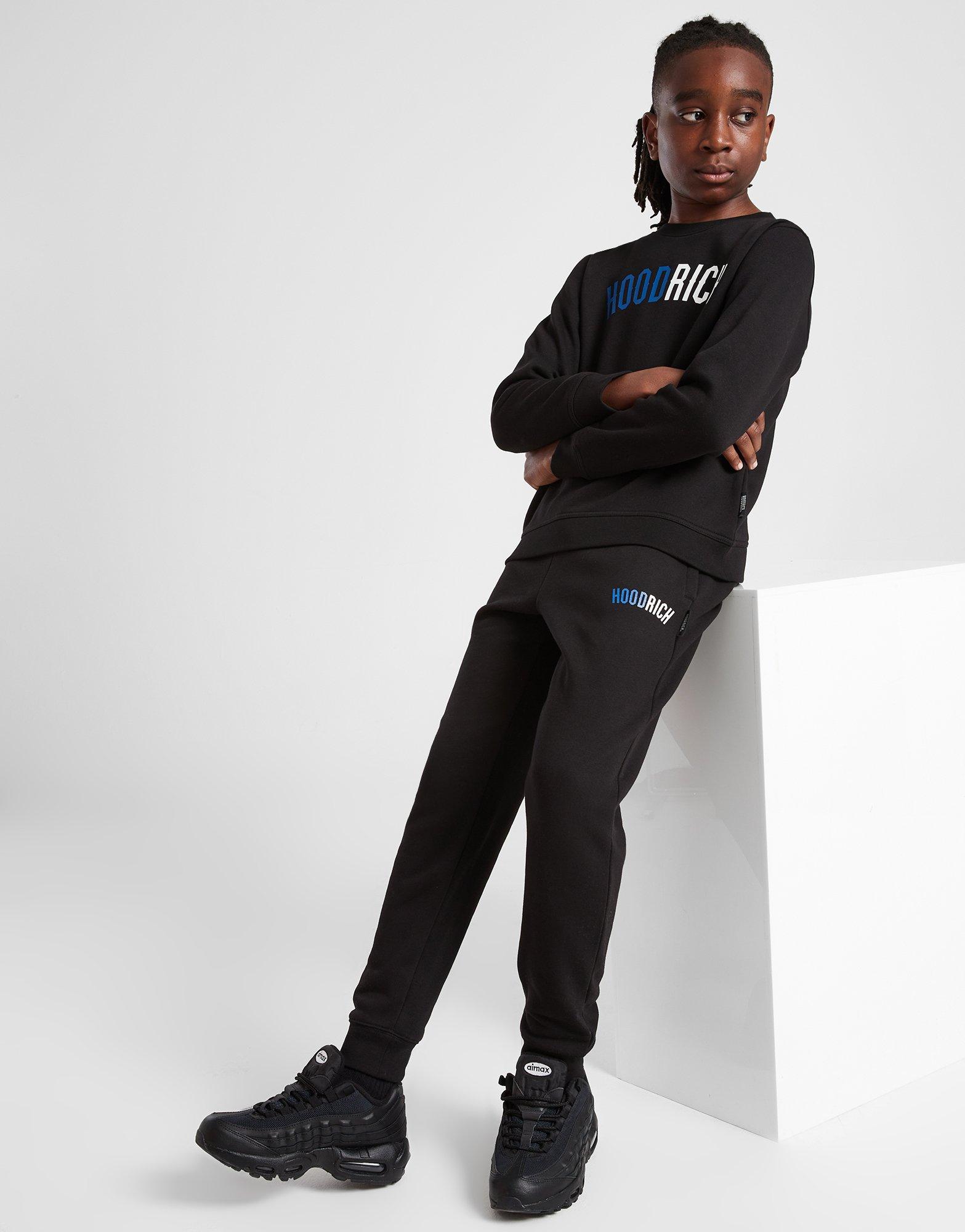 Black Hoodrich Enhance Crew Tracksuit Junior - JD Sports