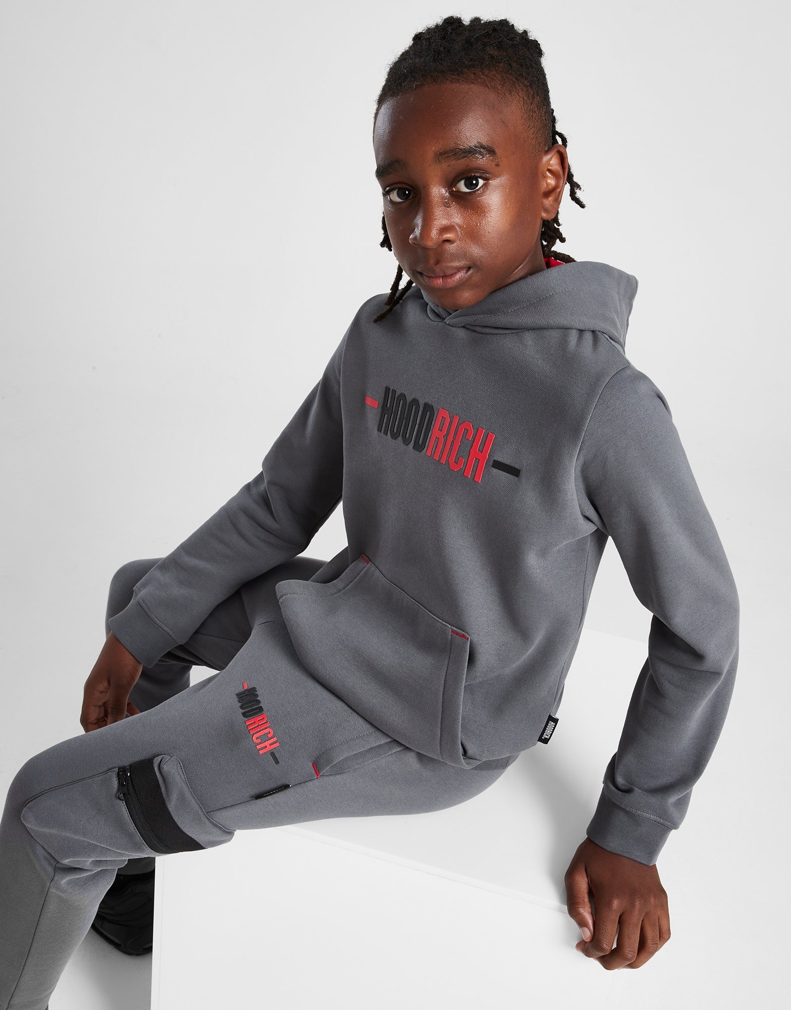 Grey Hoodrich Deflect Overhead Hoodie Junior | JD Sports UK