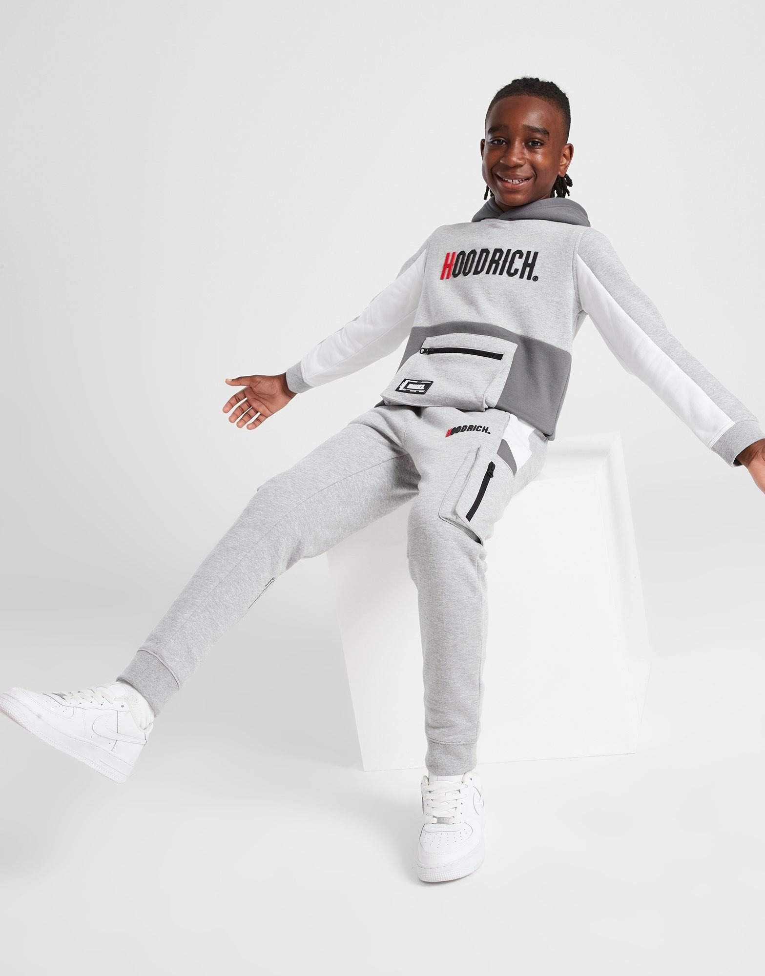 Grey Hoodrich Expand Cargo Joggers Junior - JD Sports