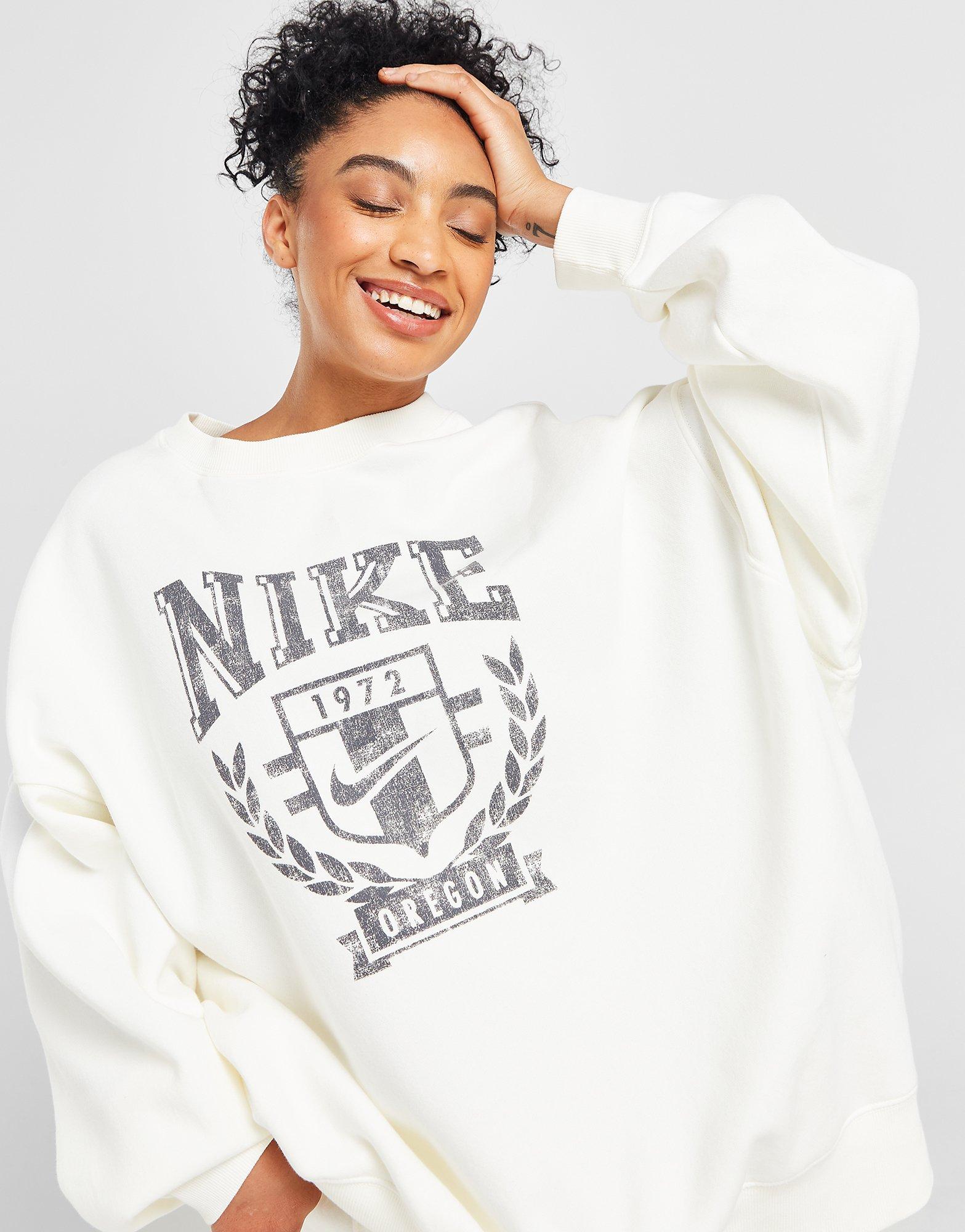 D.FRANKLIN Embroidery Logo Cropped Crew Neck Sweatshirt