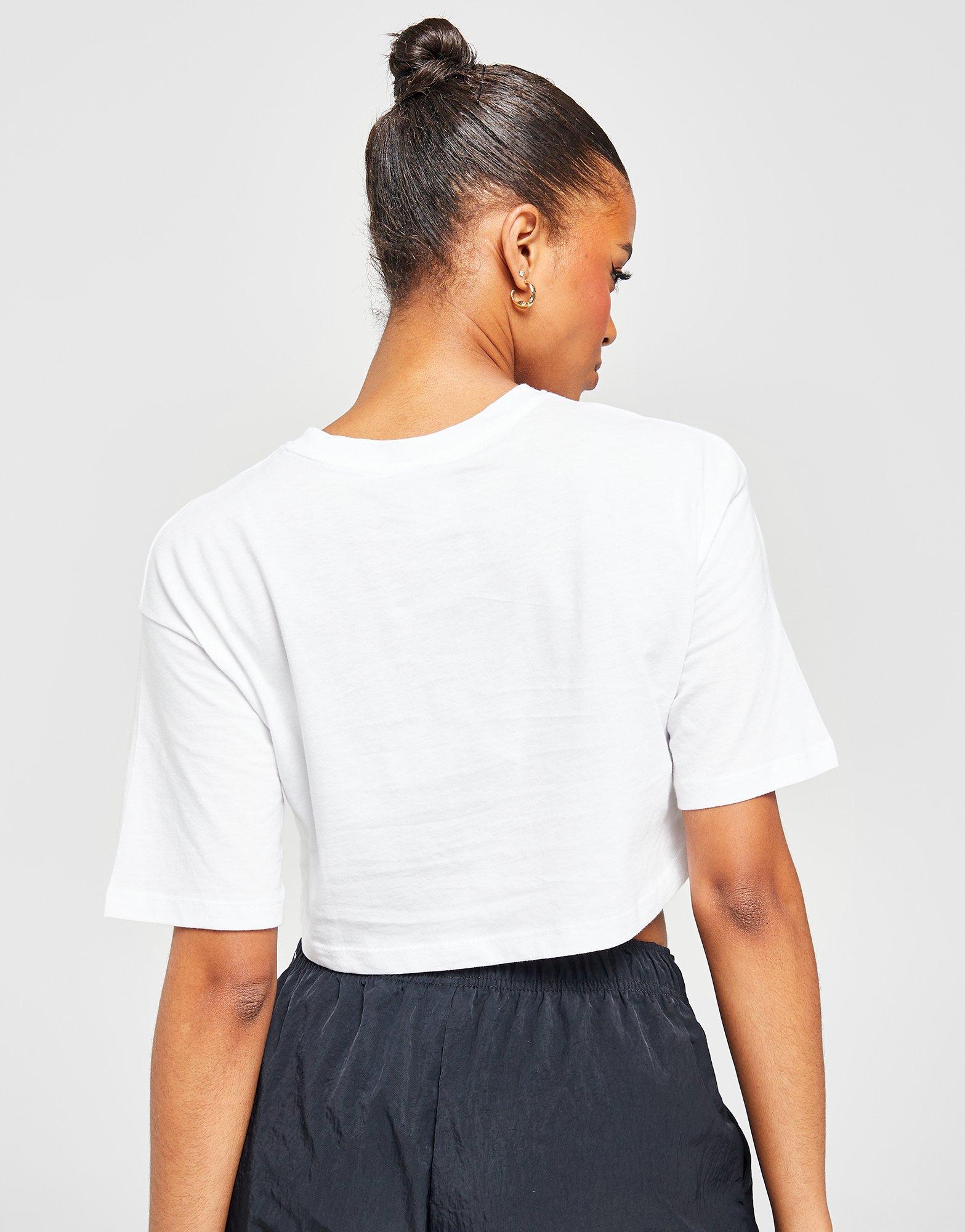 White Nike Swoosh Crop Top - JD Sports Global