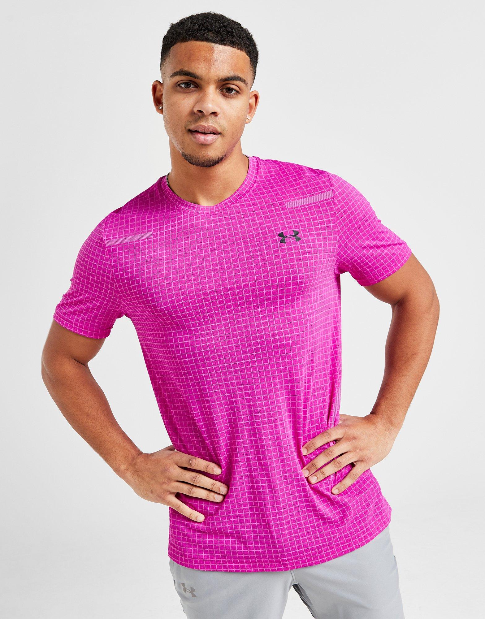 Hot pink under armour shirt online