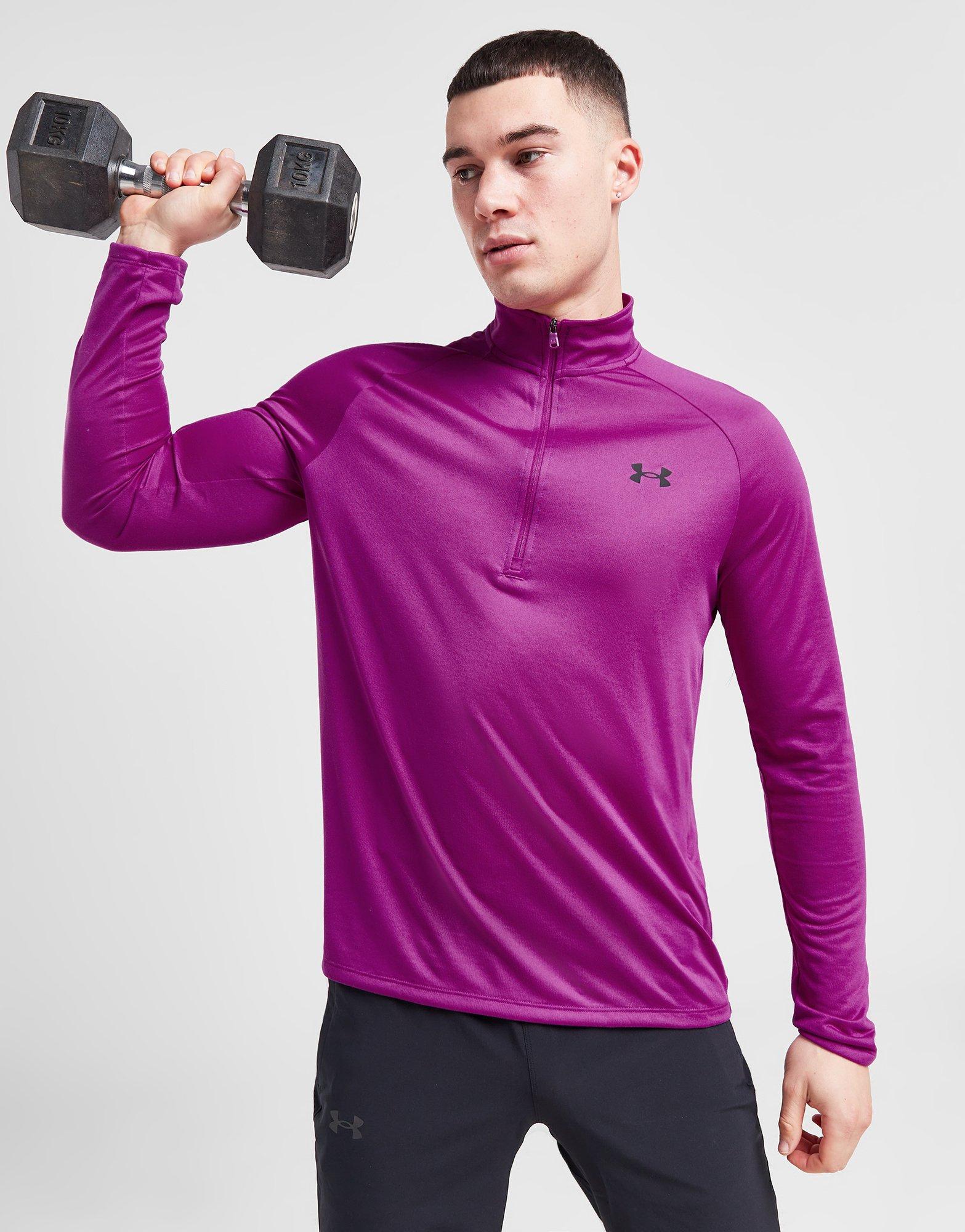 Purple Under Armour Tech Twist Short Sleeve T-Shirt - JD Sports Ireland