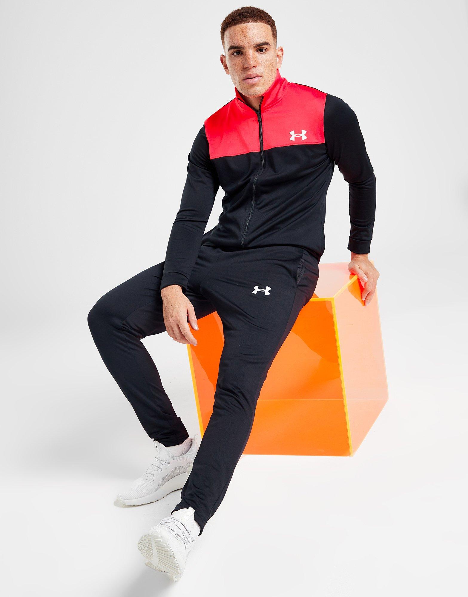 Mens black outlet under armour tracksuit