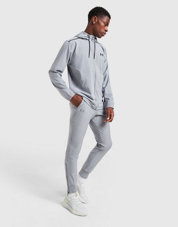 Grey Under Armour Qualifier Track Pants