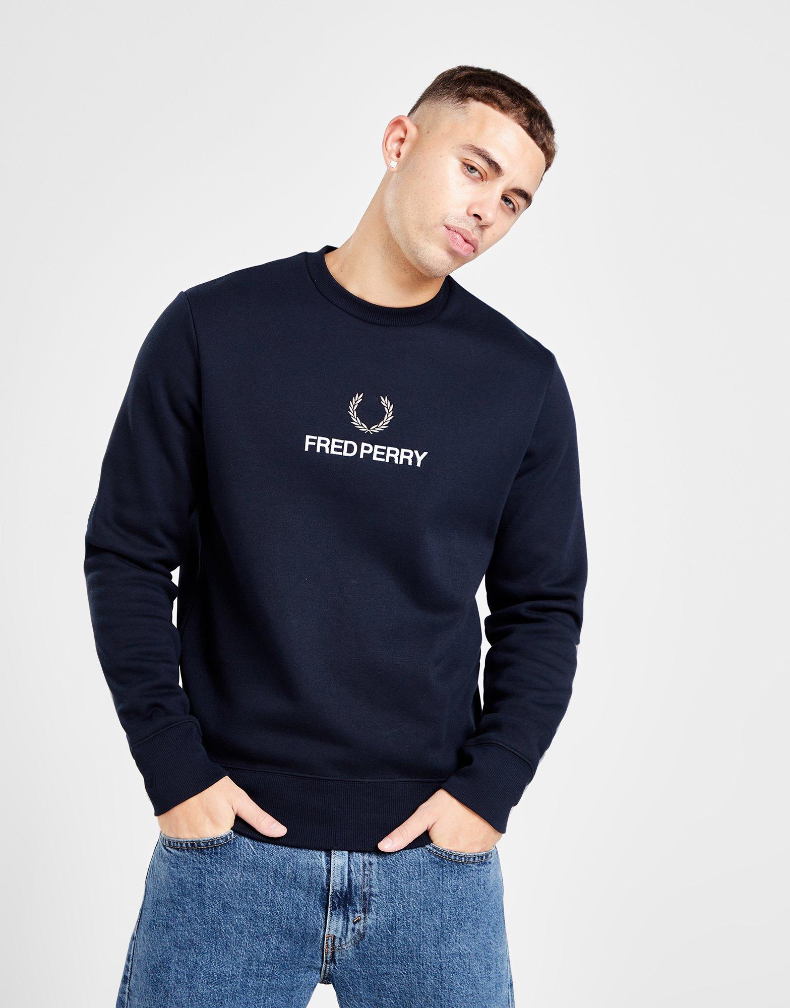 Fred Perry Global Stack Crew Sweatshirt