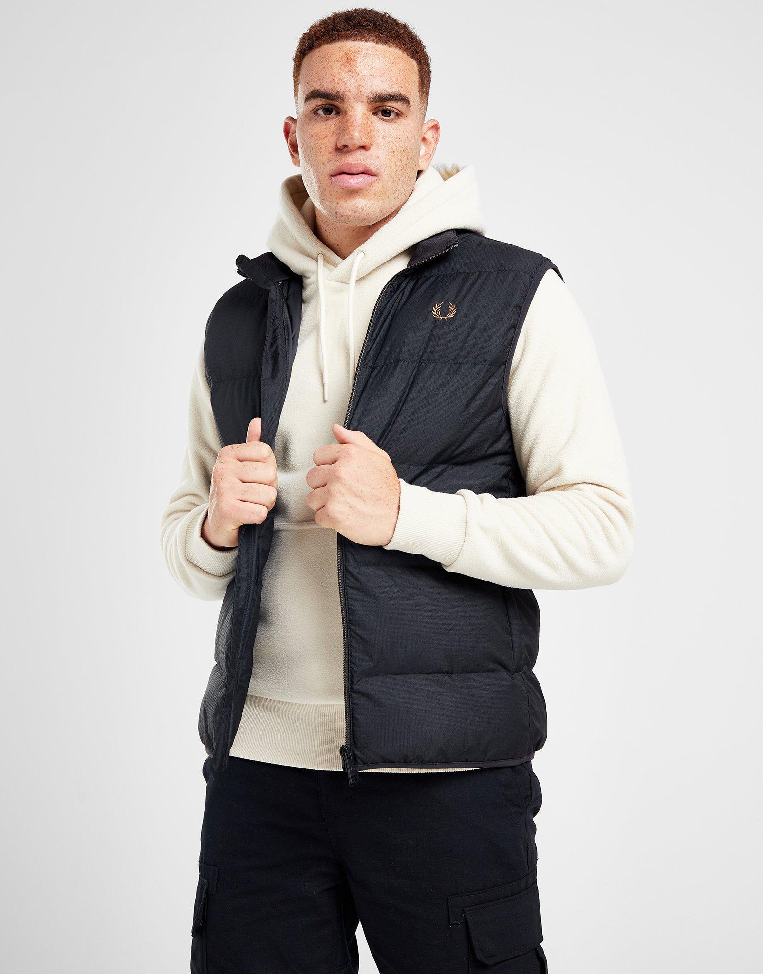 Black Fred Perry Insulated Gilet | JD Sports UK