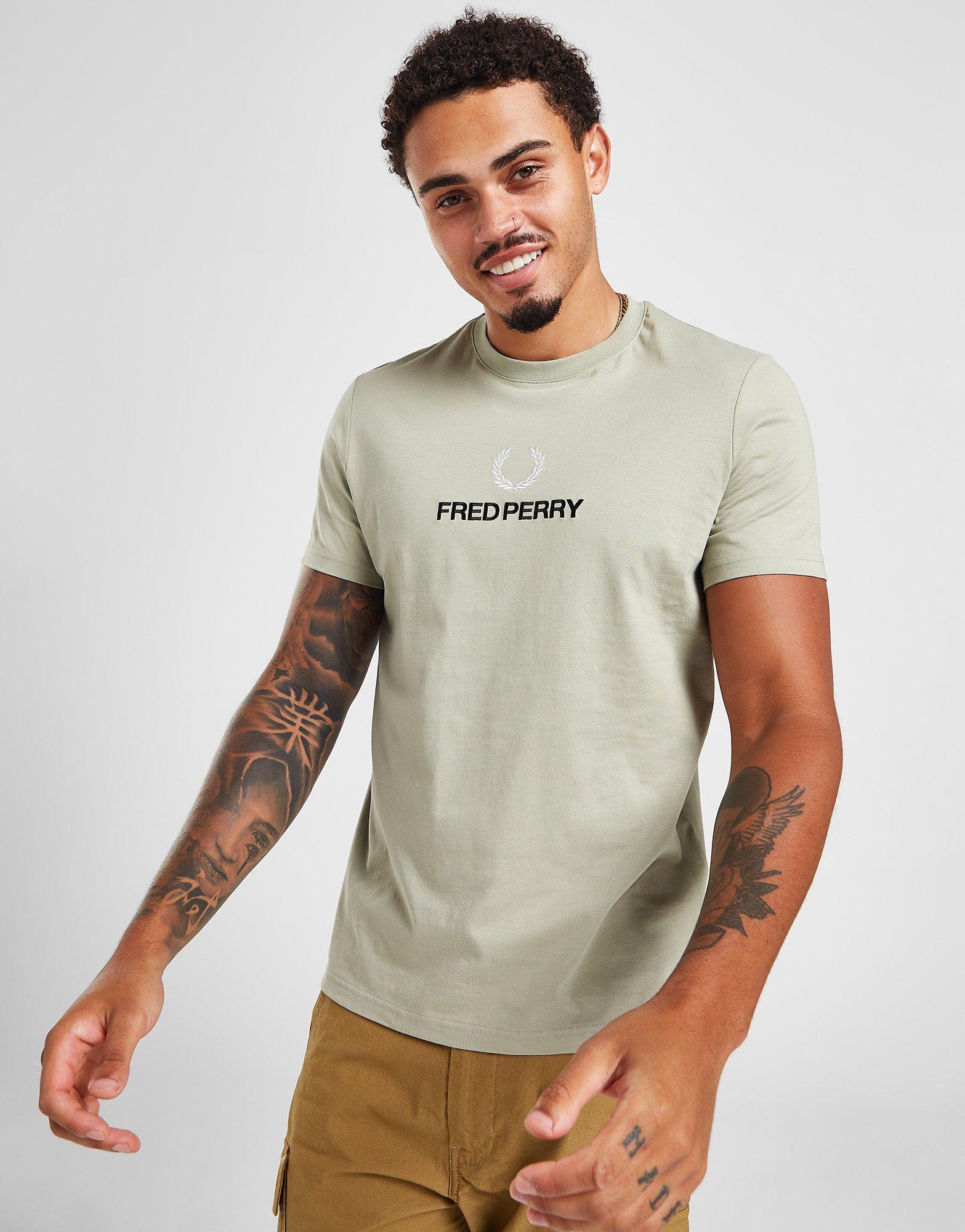 Fred Perry Global Stack Logo T-Shirt