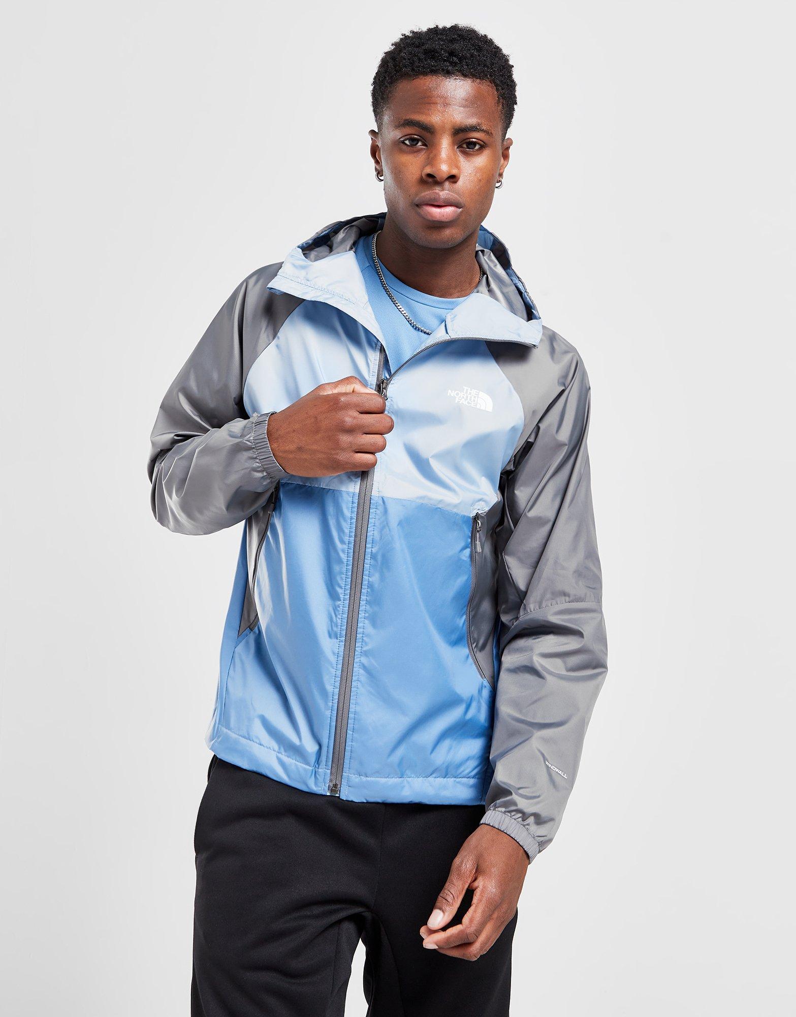 North face hot sale windbreaker grey