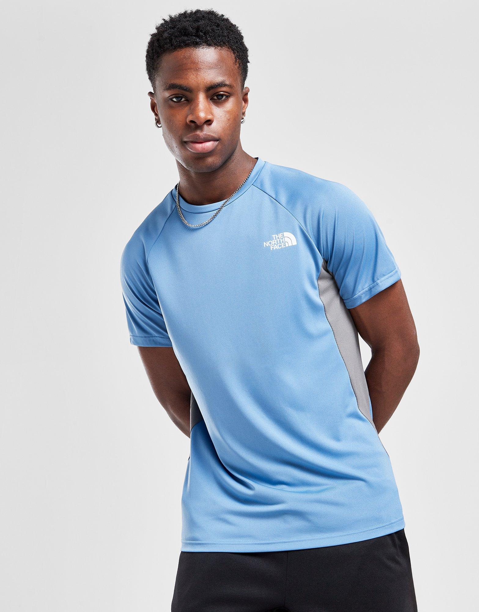 The north face t cheap shirt blue