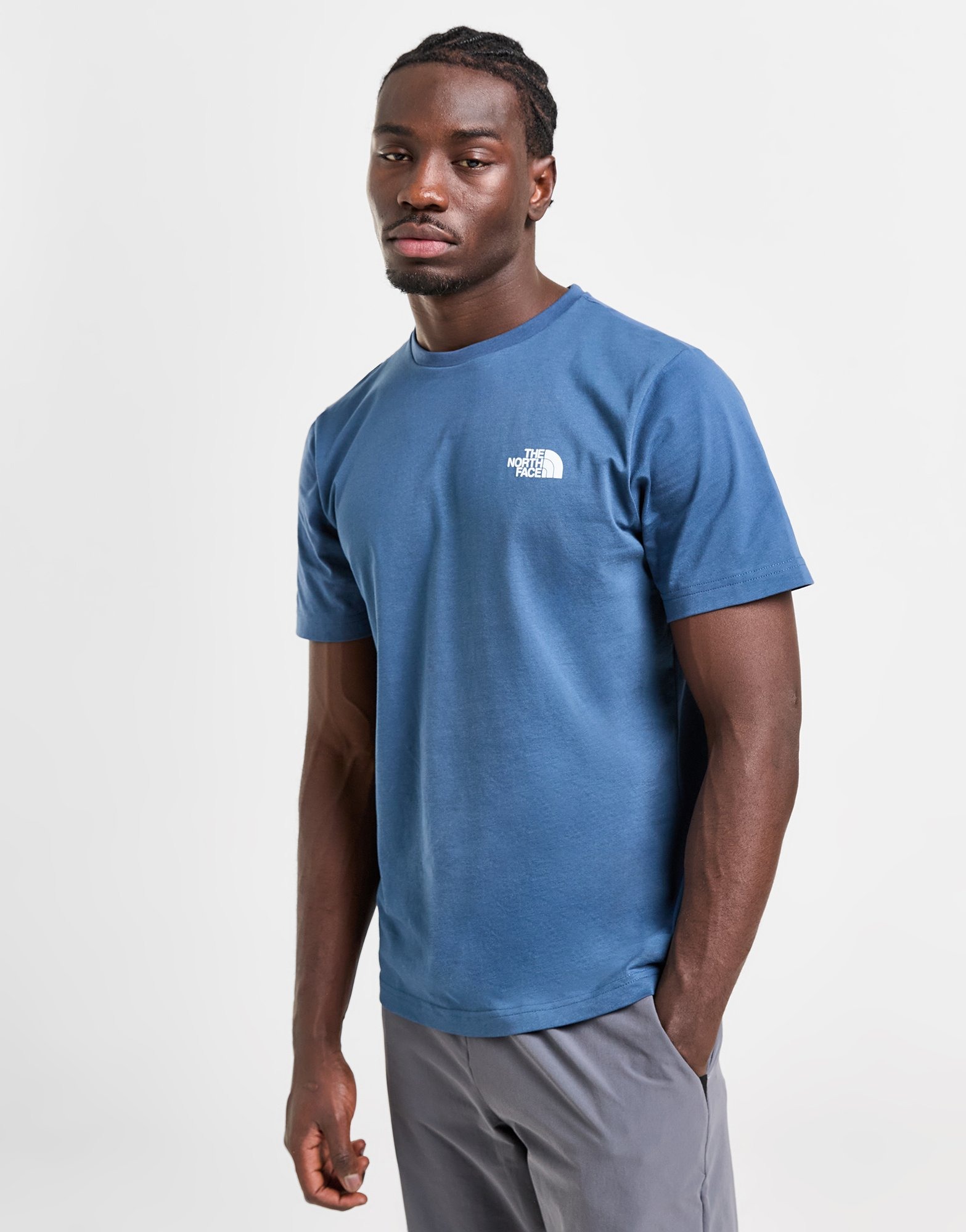 Blue The North Face Faded Box T-Shirt | JD Sports UK