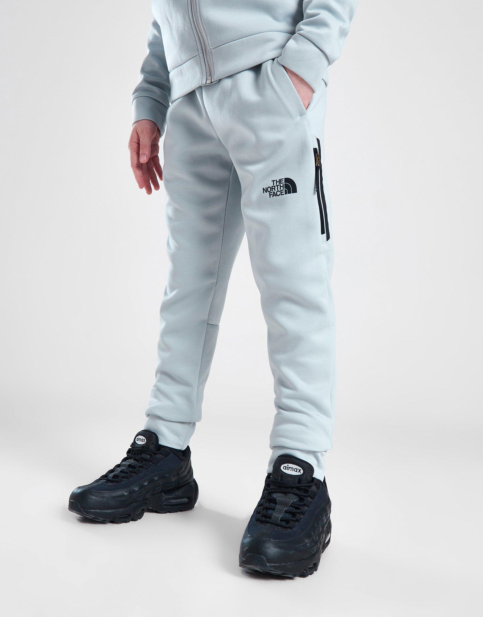 Grey north face store joggers junior