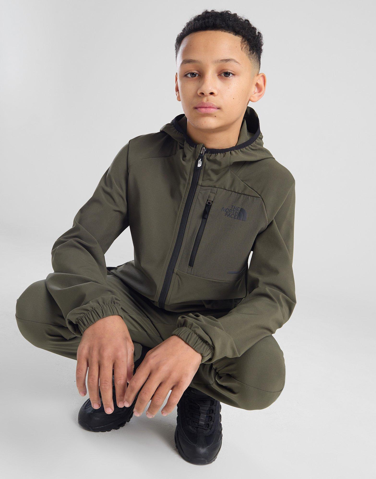 Khaki green shop north face tracksuit