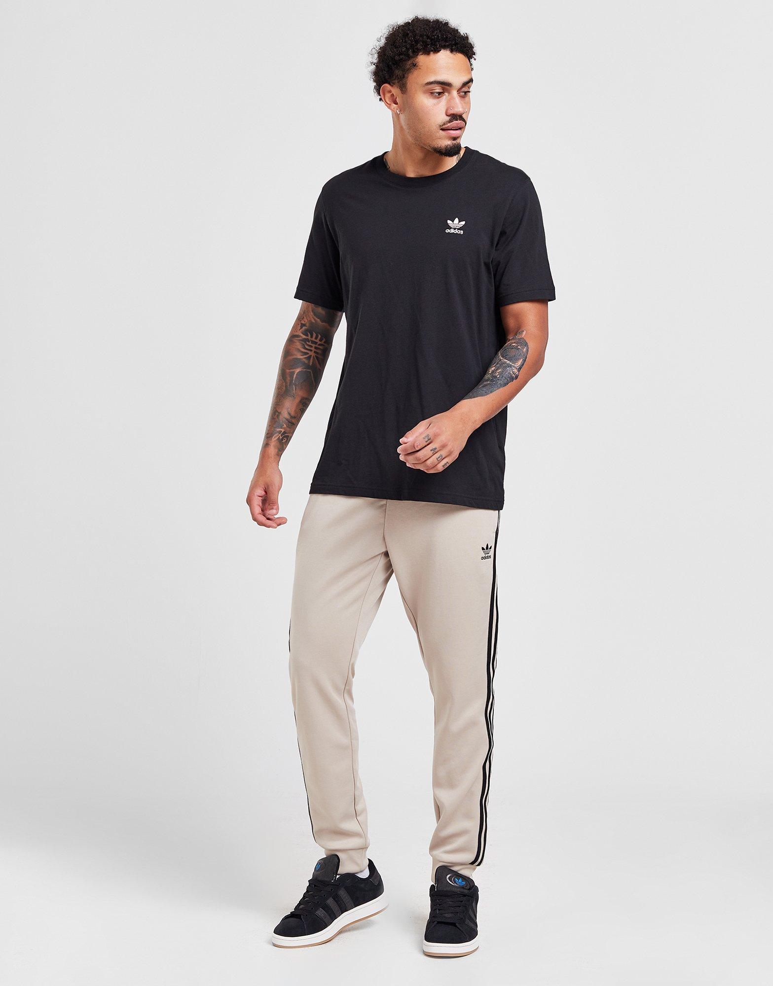 adidas Premium Essentials Fleece Pants - Beige, Men's Lifestyle