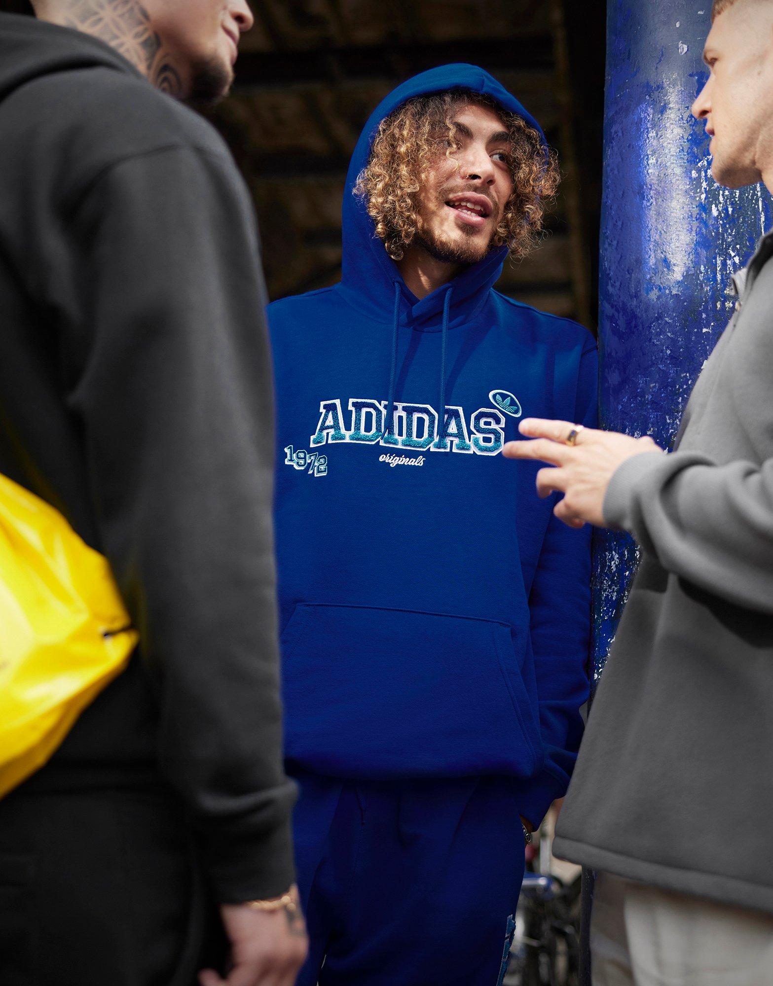 Adidas originals hotsell blue hoodie