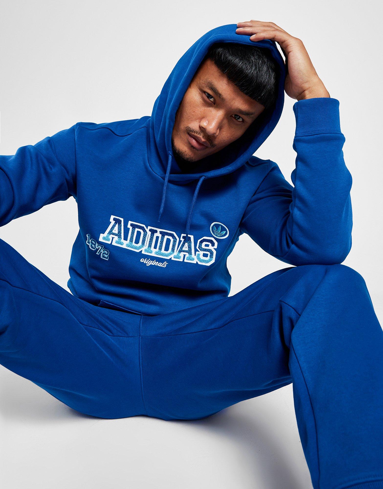 Adidas originals sweat shop a capuche bleu