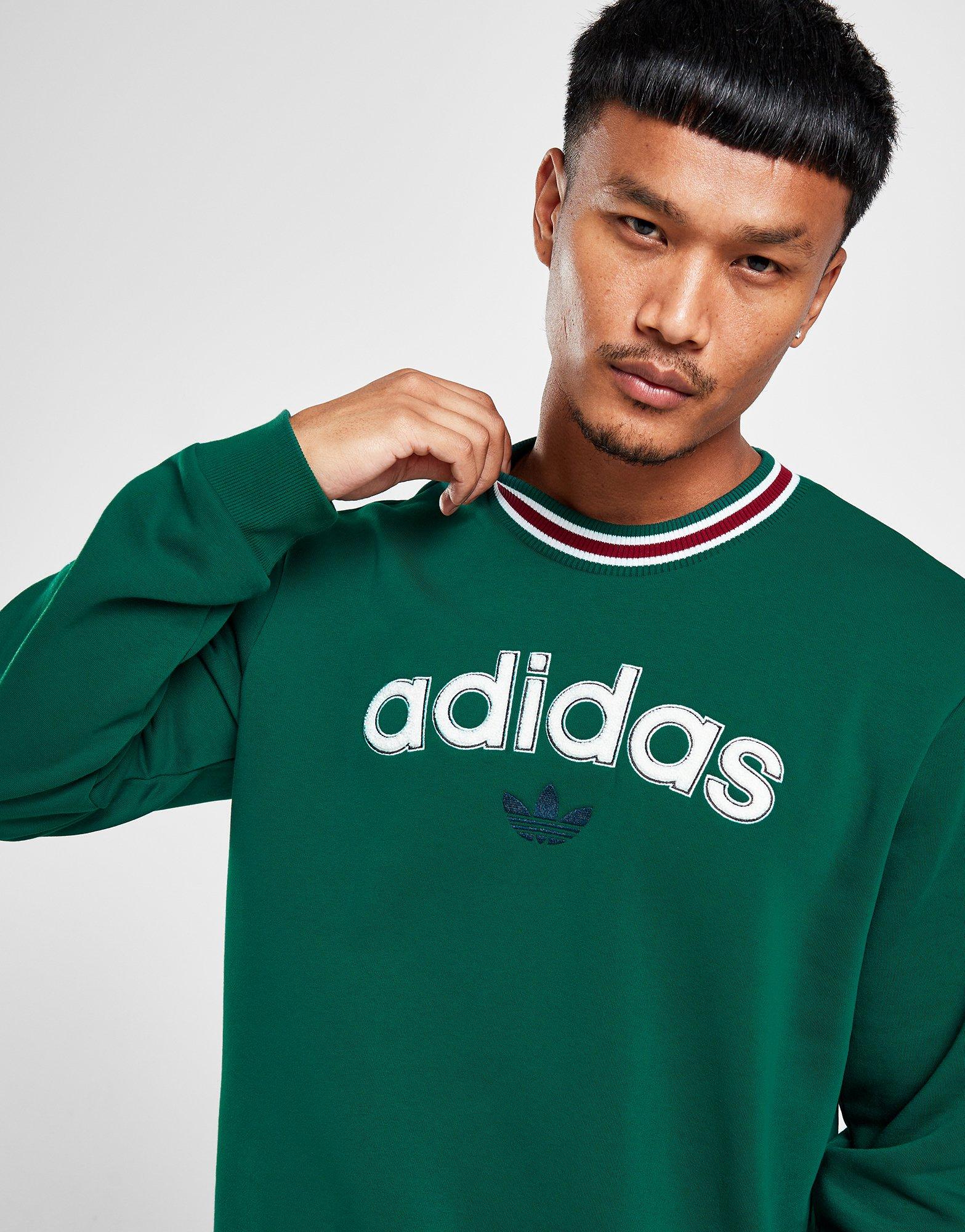 Adidas cropped hotsell hoodie collegiate green