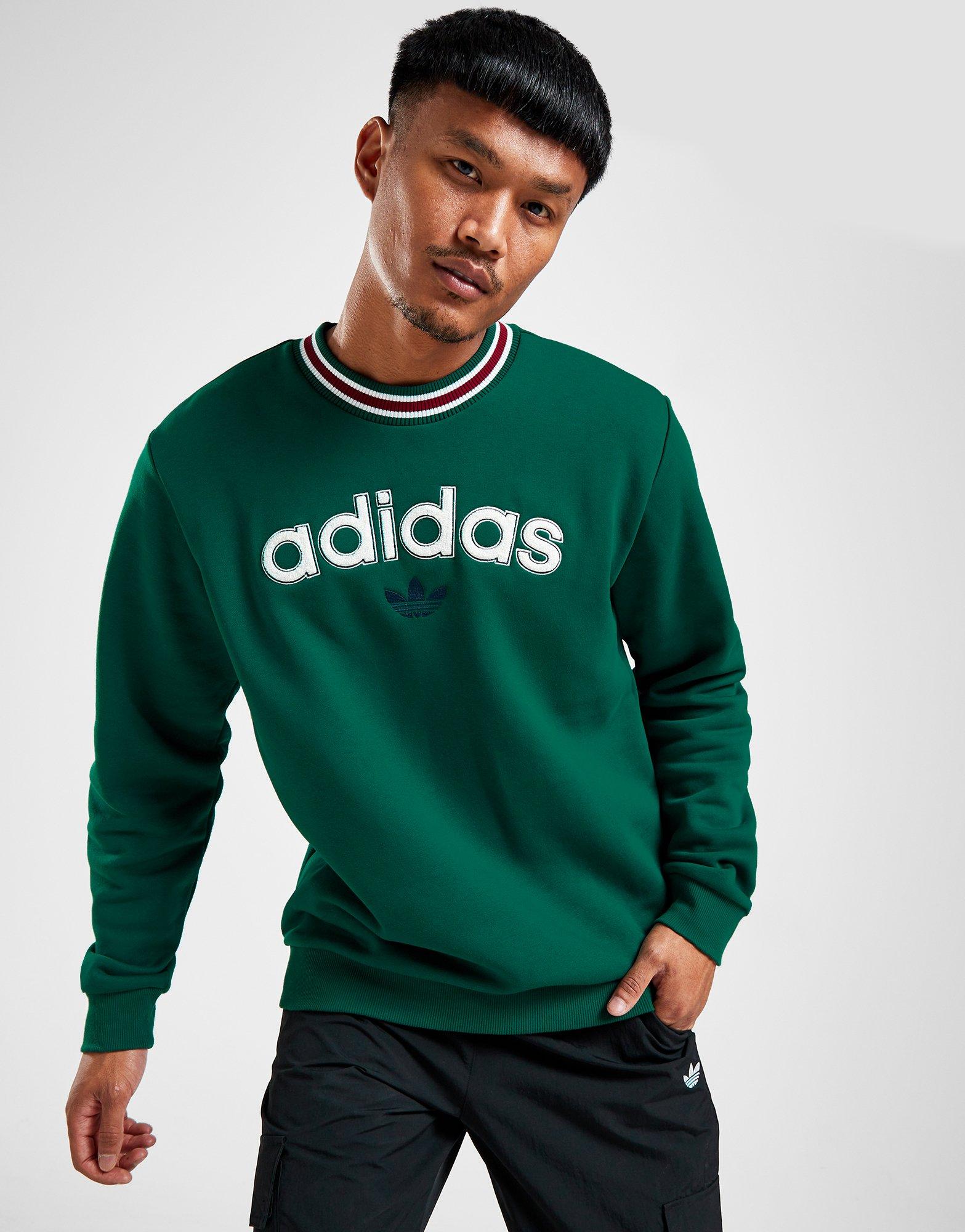 Global Collegiate - Green Originals Crew JD Sports Sweatshirt adidas