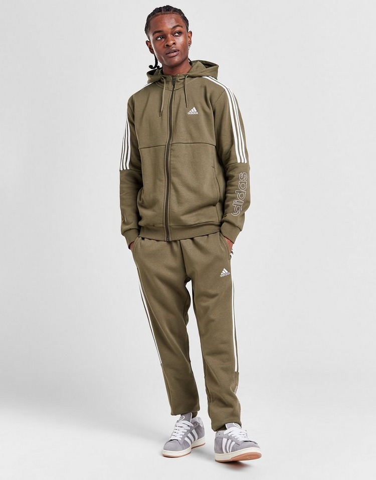 Green adidas Badge of Sport Linear Tracksuit | JD Sports UK