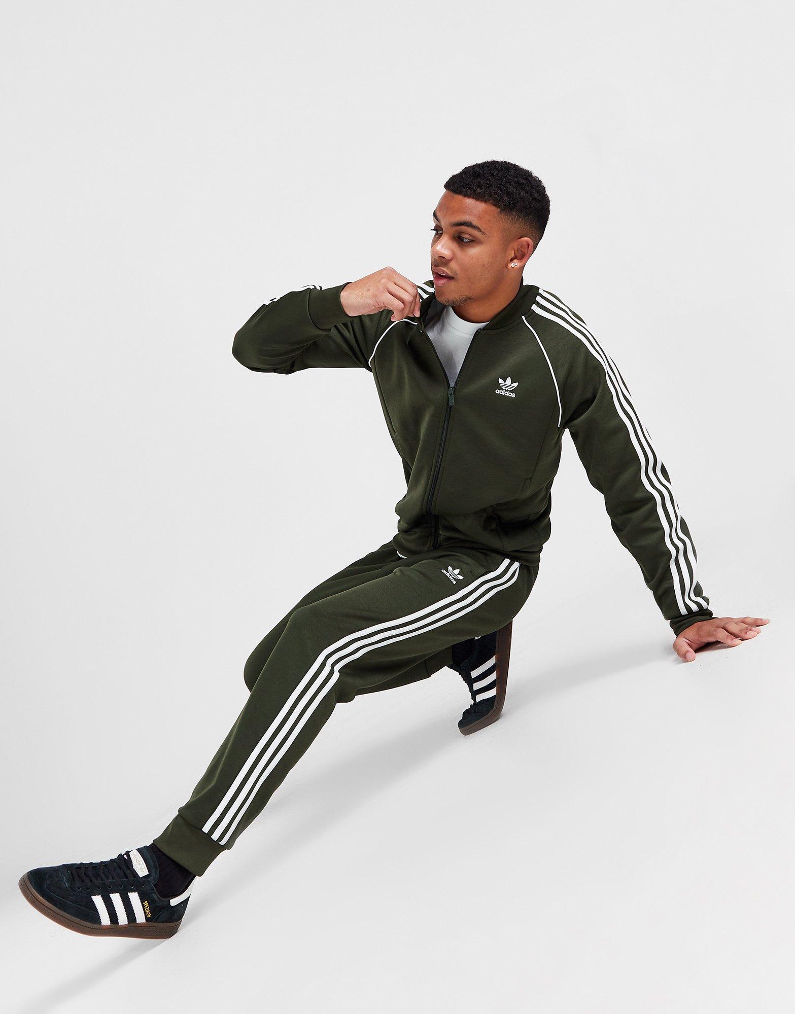 adidas Originals Sst Track Pants in Green for Men