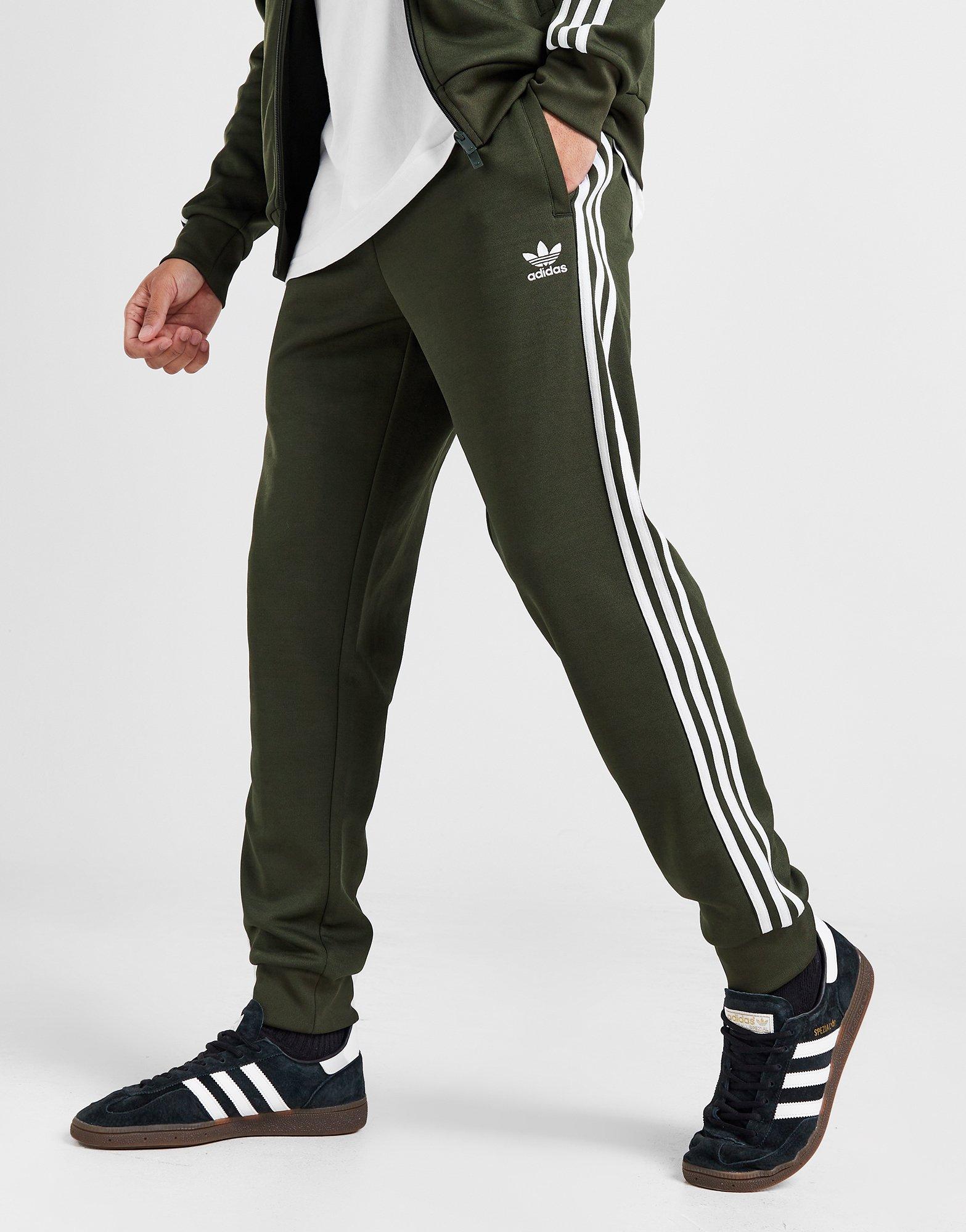 Adidas green track discount pants