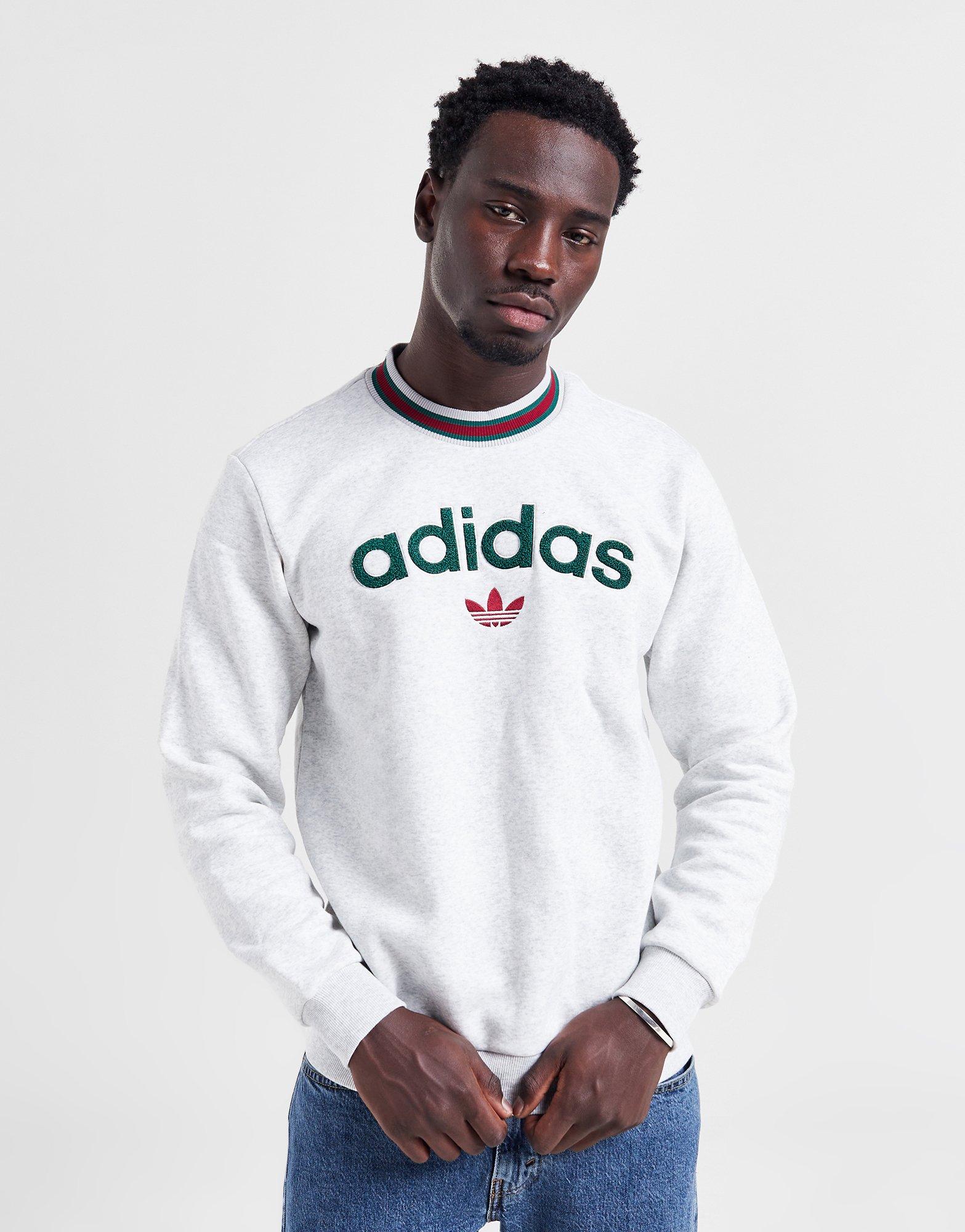 Adidas grey hot sale crew neck