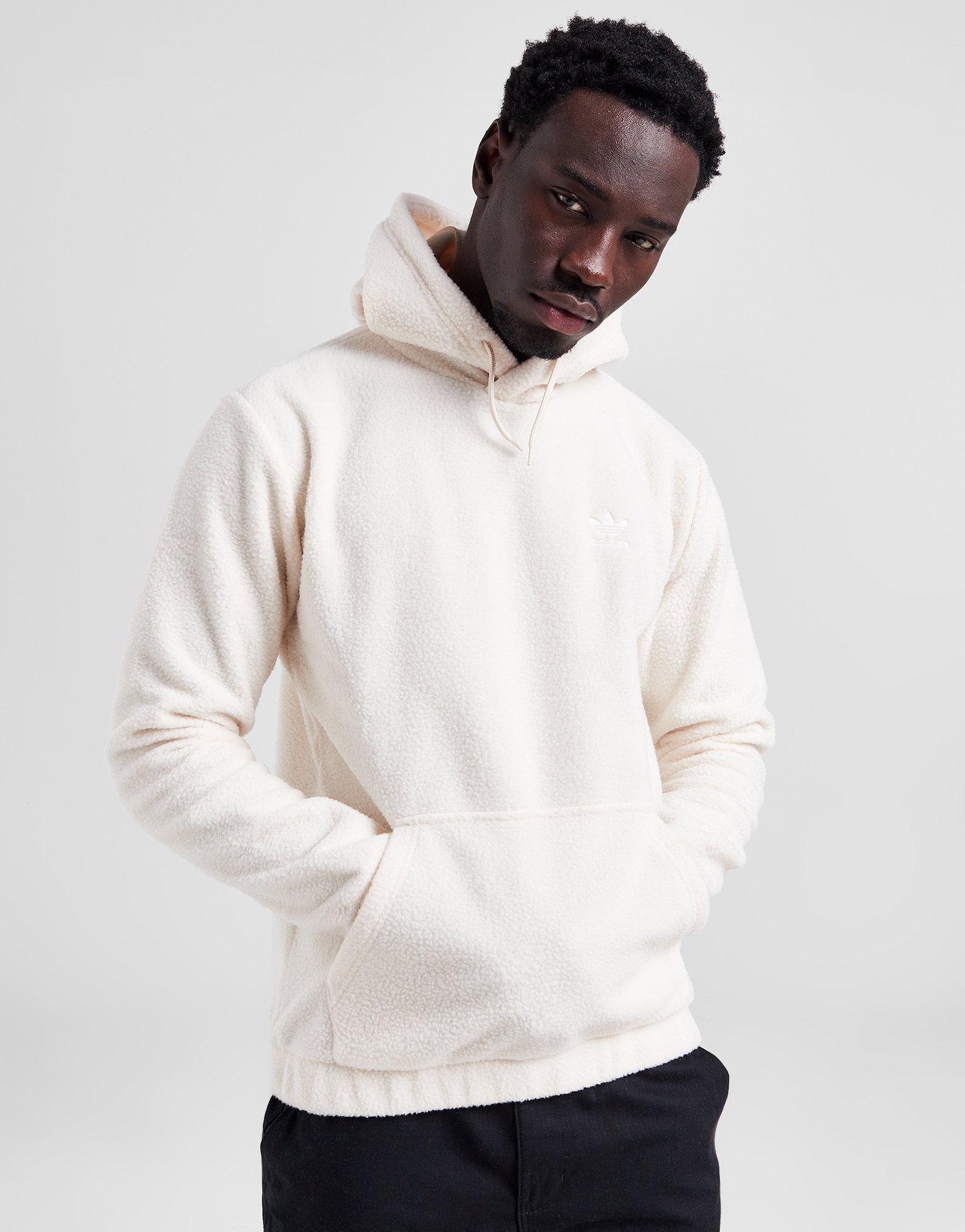 Adidas white sherpa hoodie new arrivals