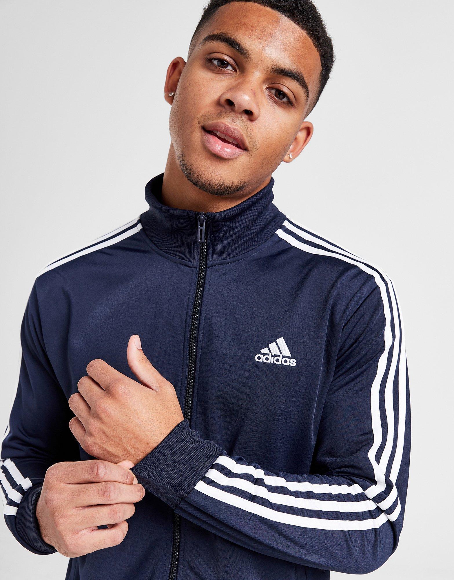 Veste de Survêtement Homme adidas Core 3-Stripe Knit