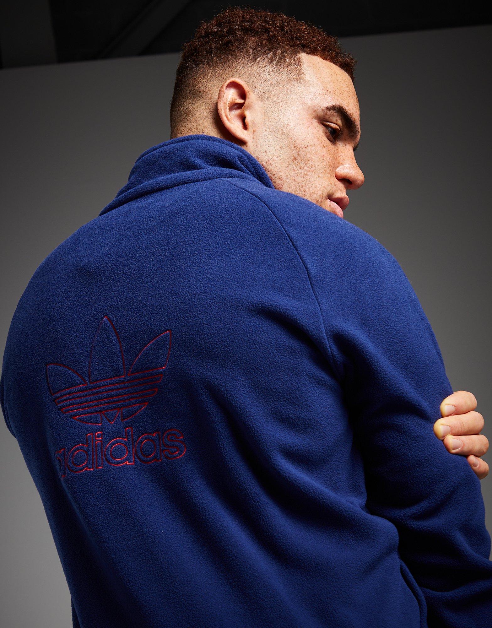 adidas Originals Sweat Polaire Zippé Homme Blauw- JD Sports France