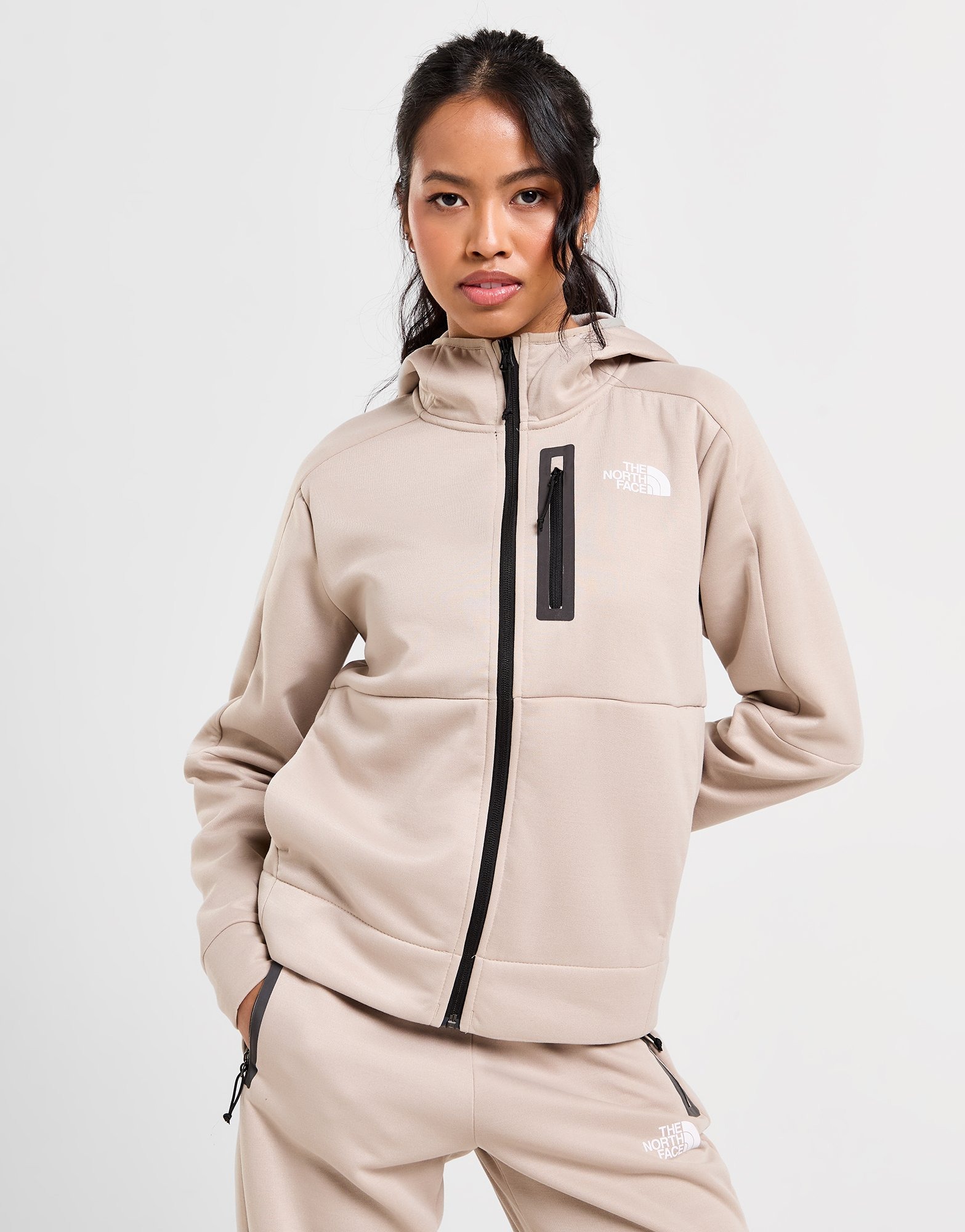 Brown The North Face Kaveh Full Zip Hoodie | JD Sports UK